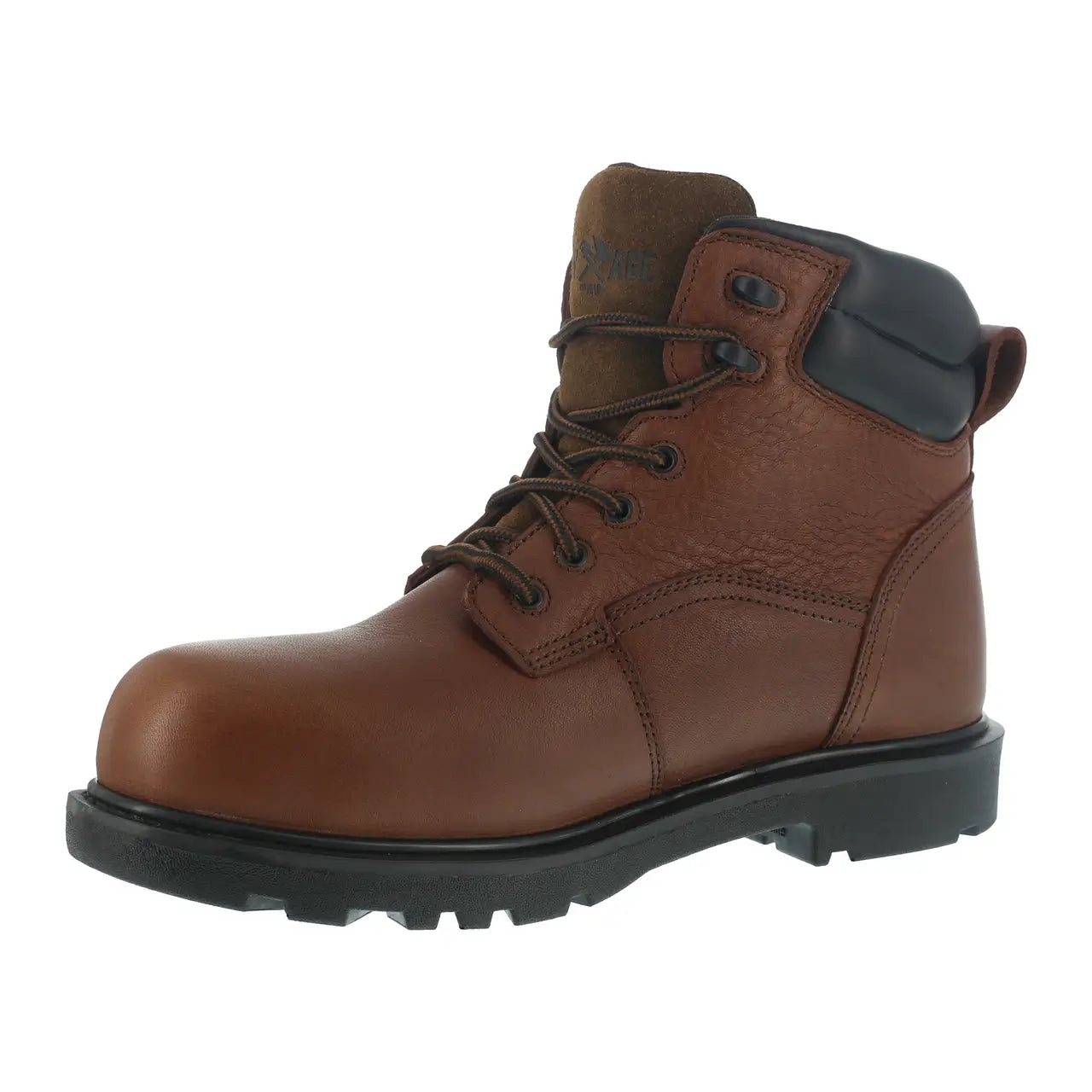 Hauler Composite Toe 6 Inch Waterproof Work Boots for Men - Slip Resistant Safety Shoes with Electrical Hazard Protection - Ideal for Construction, Warehouse & Outdoor Work (Brown)