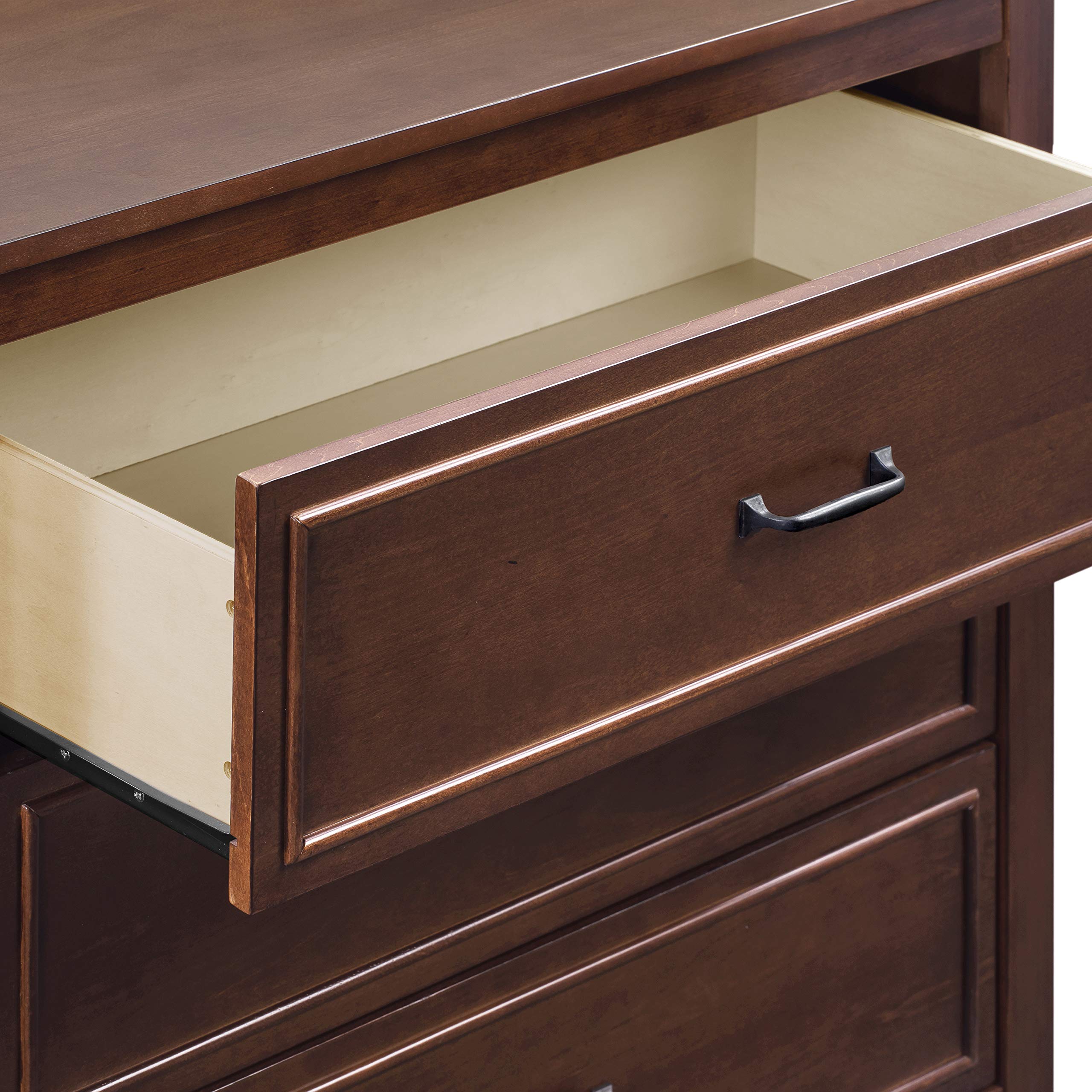 DaVinci Charlie 3 Drawer Dresser - GREENGUARD Gold Certified Compact Wooden Chest for Nursery, Bedroom & Living Room - Nightstand & Storage Cabinet with Easy Assembly in Espresso Finish - Perfect for Baby Rooms, Small Spaces & Closet Organization