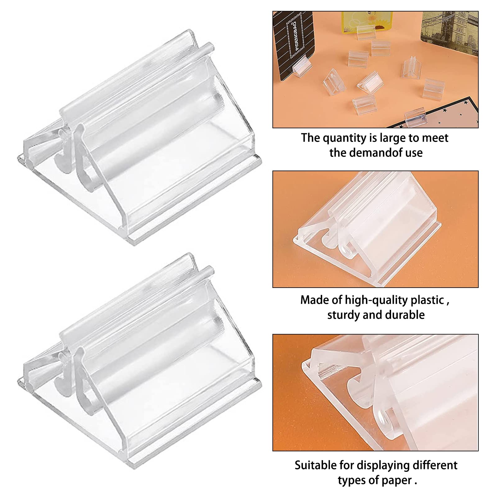 24-Piece Clear Plastic Game Card Stands & Holders - Perfect for Board Games, Card Games, and Party Favors - Durable Card Markers for Game Nights, Poker, Magic Tricks & Family Gatherings