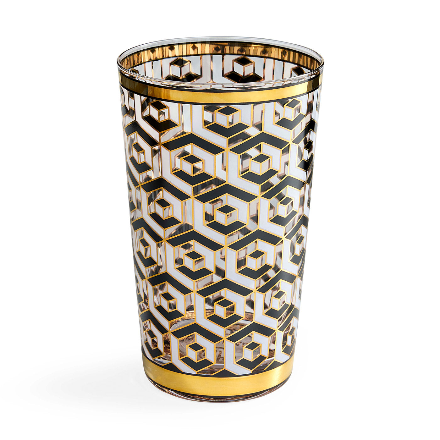 Versailles Highball Glass Set - 12 oz Crystal Clear Drinking Glasses for Cocktails, Whiskey, and Iced Tea - Perfect for Home Bar, Parties, and Gifts
