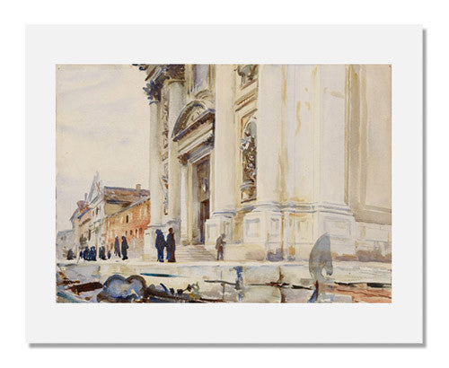 John Singer Sargent Venice Painting - I Gesuati Art Print - Famous Italian Landscape Wall Decor for Home & Office