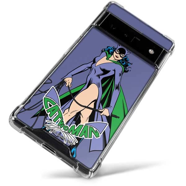 Official DC Comics Batman Phone Case for Google Pixel 6 Pro - Clear Protection with Classic Art for Fans