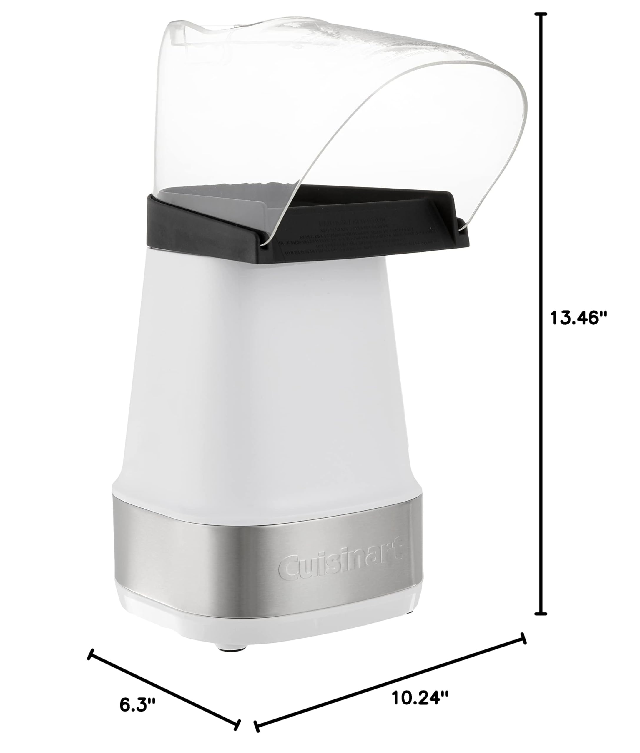 Cuisinart CPM-150W White Hot Air Popcorn Maker - Healthy, Fast & Easy Popcorn Machine for Movie Nights, Parties & Family Snacks