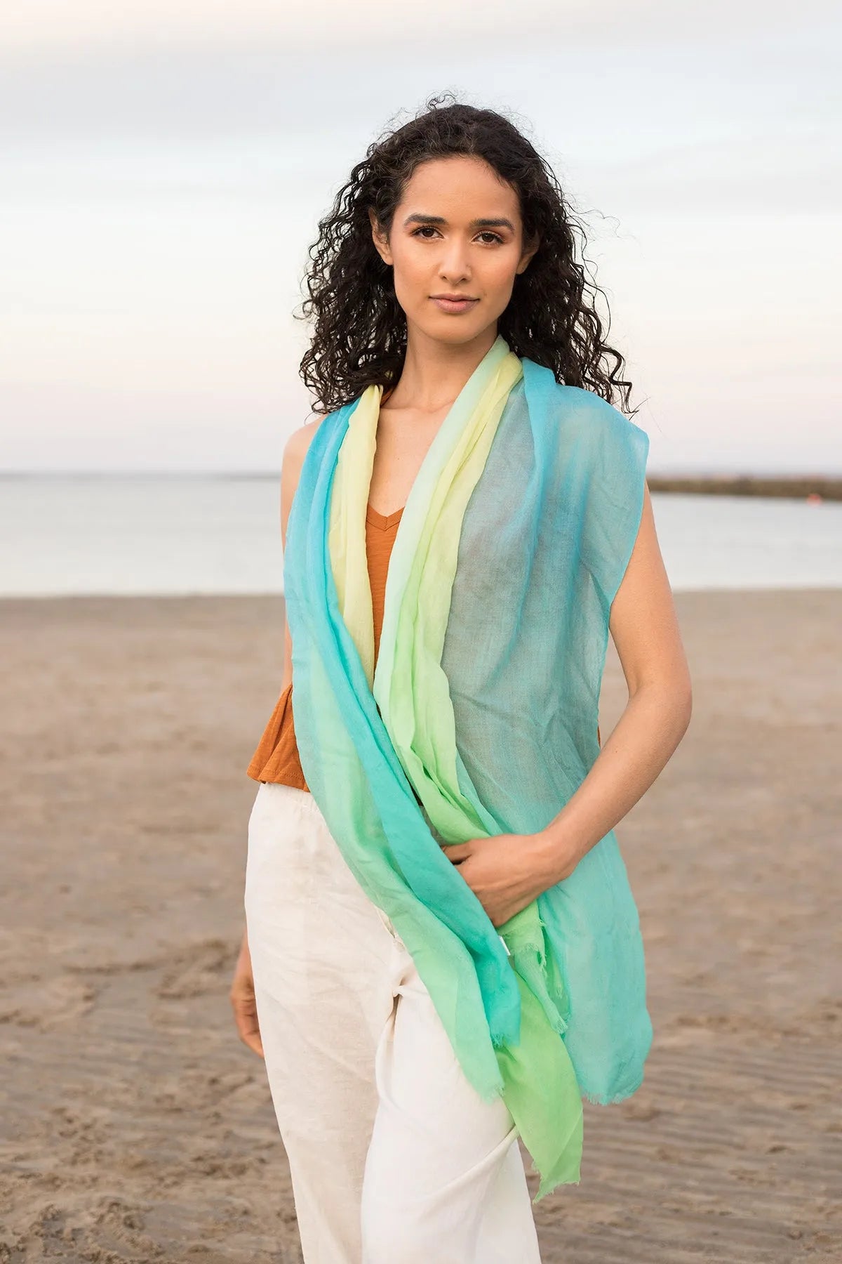 Luxury Cashmere Scarf - Soft Ombre Winter Wrap for Women & Men - Perfect for Cold Weather, Travel & Gift Giving