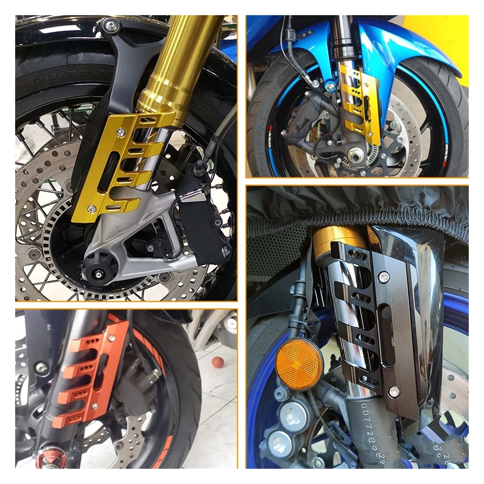 Aluminum Alloy Motorcycle Fender & Front Fork Protector - Anti-Drop Slider for Honda CBF190 CB190R CB190X | Durable Motorcycle Accessories for Off-Road & Street Riding Protection