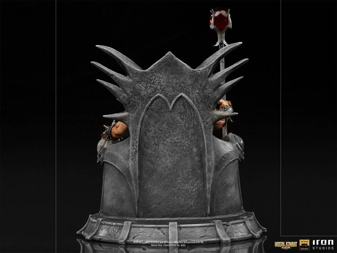 Iron Studios Mortal Kombat Shao Khan Deluxe BDS Art Scale 1/10 Statue - Premium Collectible for Gamers & Fans | Perfect for Display in Home, Office, or Gaming Room