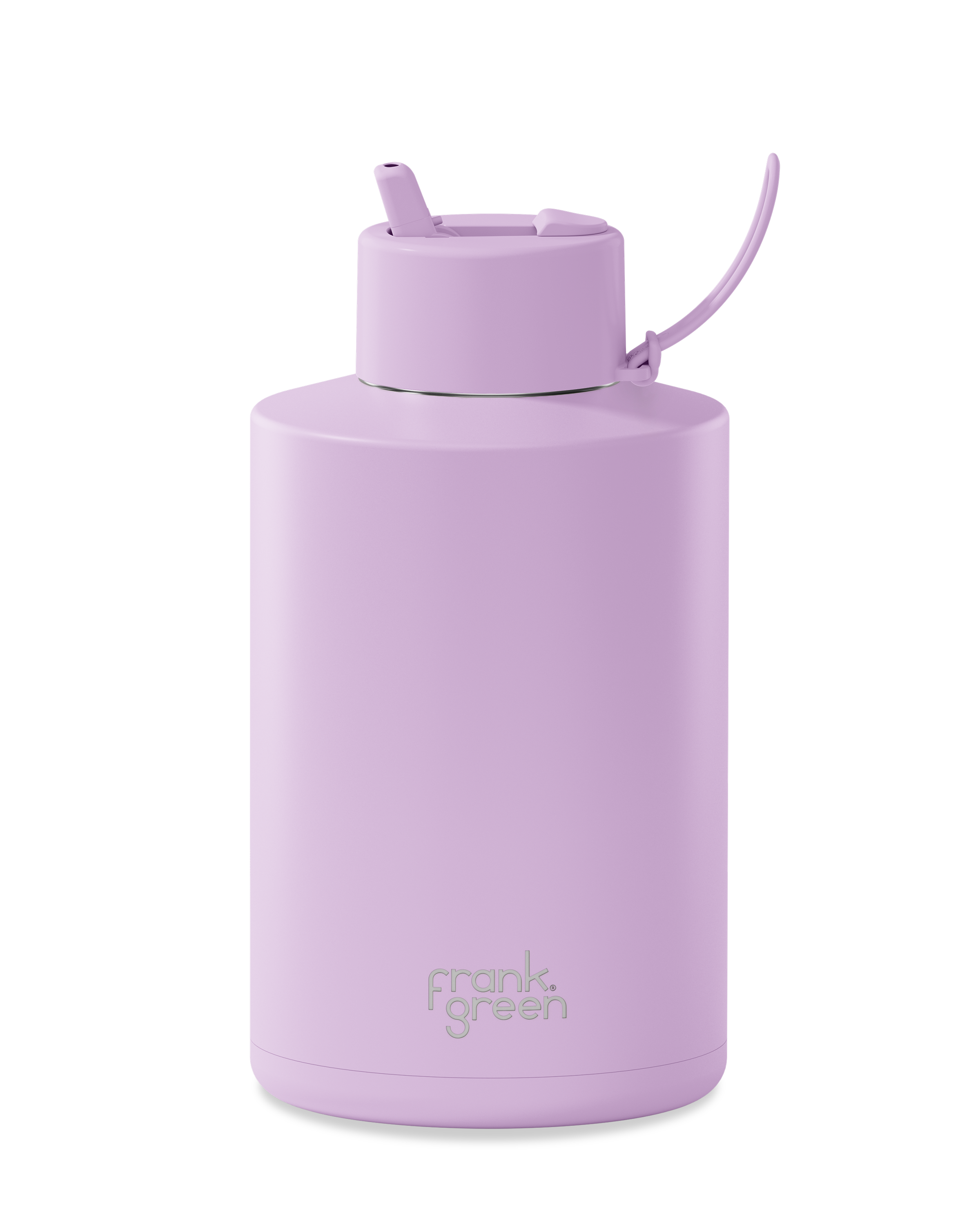 Eco-Friendly Ceramic Reusable Water Bottle 68oz (2000ml) - Insulated Lilac Haze Design for Gym, Hiking & Daily Hydration