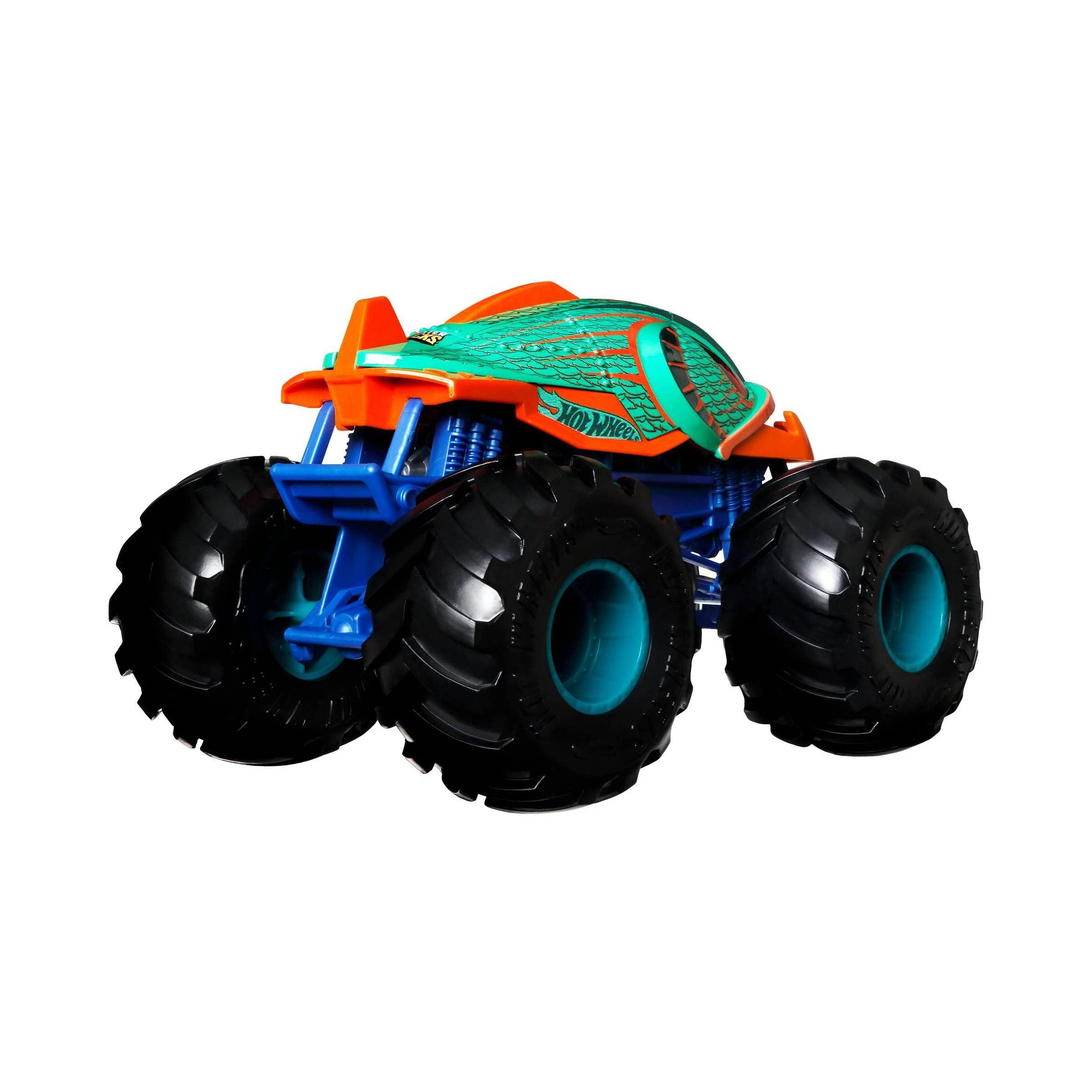 Hot Wheels Monster Trucks 1:24 Scale Piran-Ahhh Vehicle - Die-Cast Toy Car for Kids & Collectors - Perfect for Playtime, Racing & Display