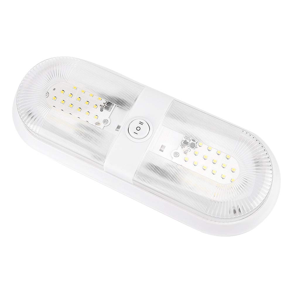 Fydun RV Ceiling Light - 10-24V LED Dome Fixture with 4500K Natural White Light - Waterproof Reading Light for Campers, Trailers, Yachts & Home Use - Perfect for Bedroom, Kitchen and Cabin Lighting