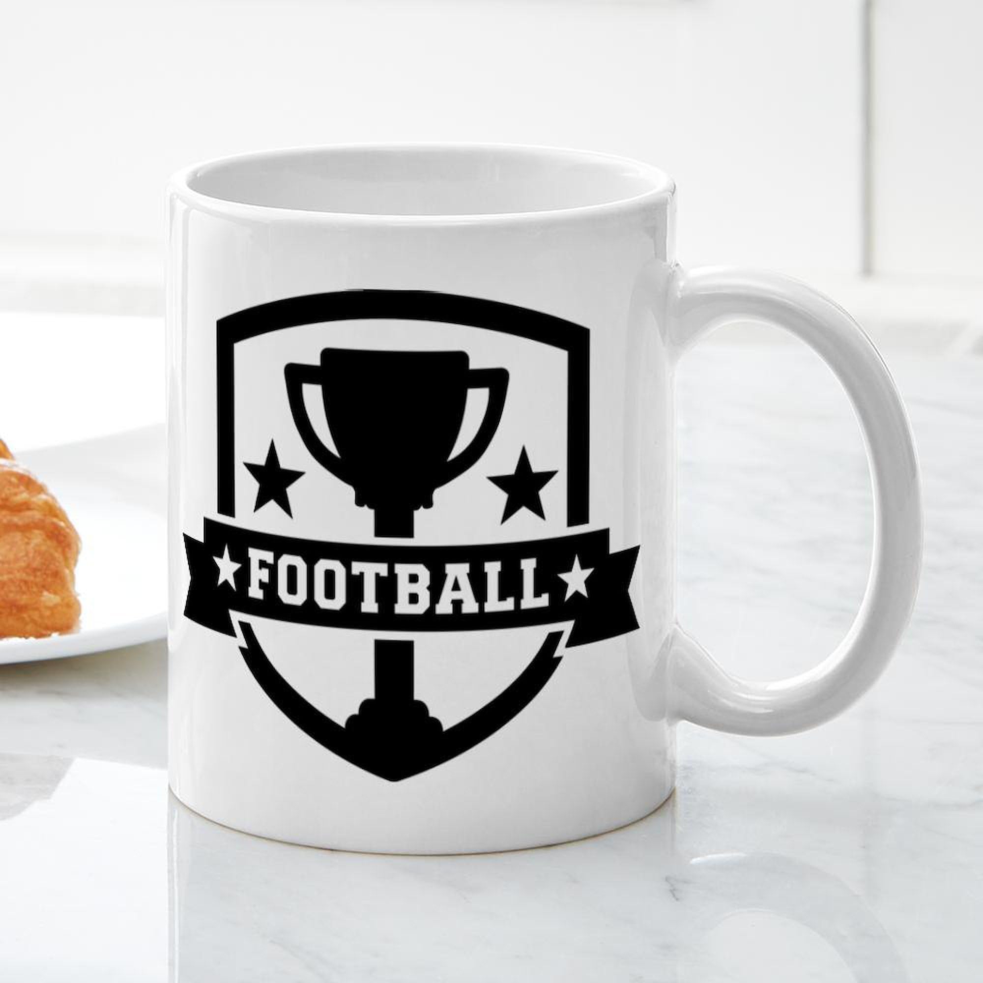 Football Champion Ceramic Coffee Mug 11 oz (325 ml) - Perfect for Gifts, Game Day, Office & Home Use - CafePress