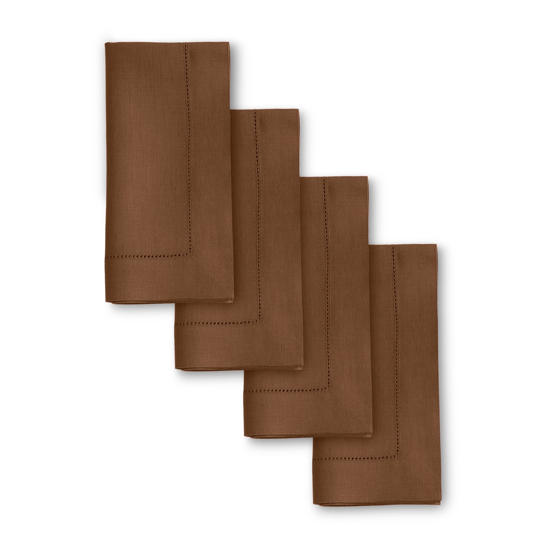 Premium Classic Hemstitch Napkins - 100% Cotton Linen Dinner Napkins for Formal Dining, Weddings & Special Occasions