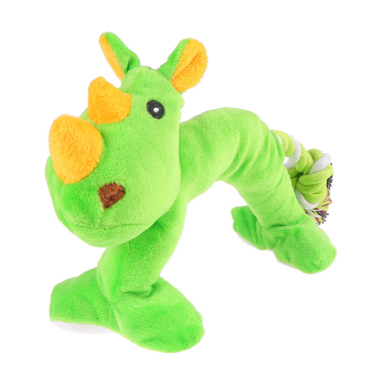 Halloween & Christmas Pet Costumes for Dogs & Cats - Cute Animal-Shaped Dumbbell Chew Toy with Squeaky Sound - Durable Puppy Toys & Pet Supplies (Green) - Perfect for Holiday Dress-Up, Playtime & Training