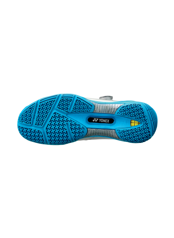 Yonex Power Cushion 88 Dial 2 Unisex Badminton Shoes - Turquoise/Gray - Lightweight Cushioned Court Shoes for Badminton, Tennis & Indoor Sports - Perfect for Competitive Play & Training