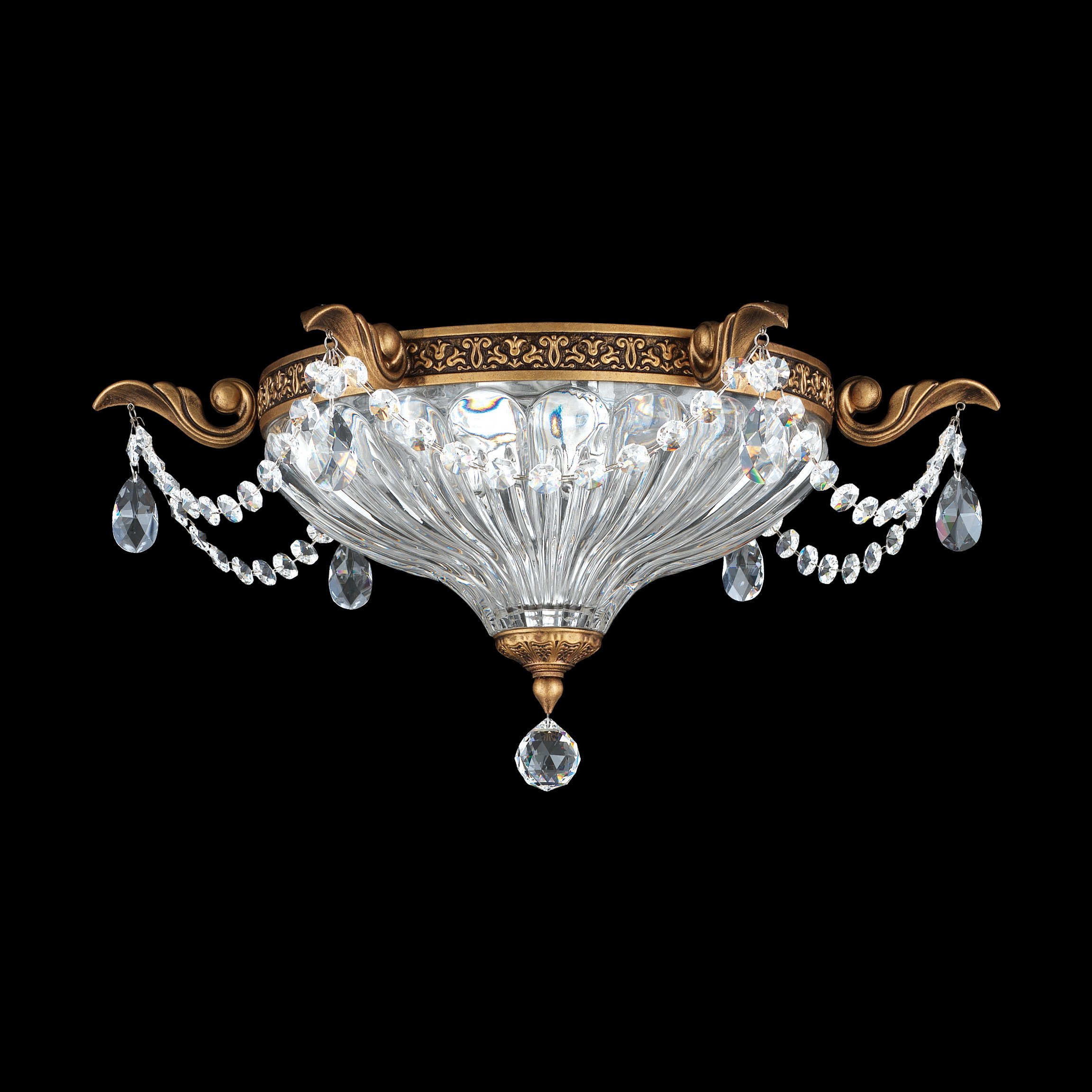 5633-74S Bronze Close to Ceiling Light Fixture - Modern Flush Mount Lighting for Bedroom, Kitchen, Hallway & Office