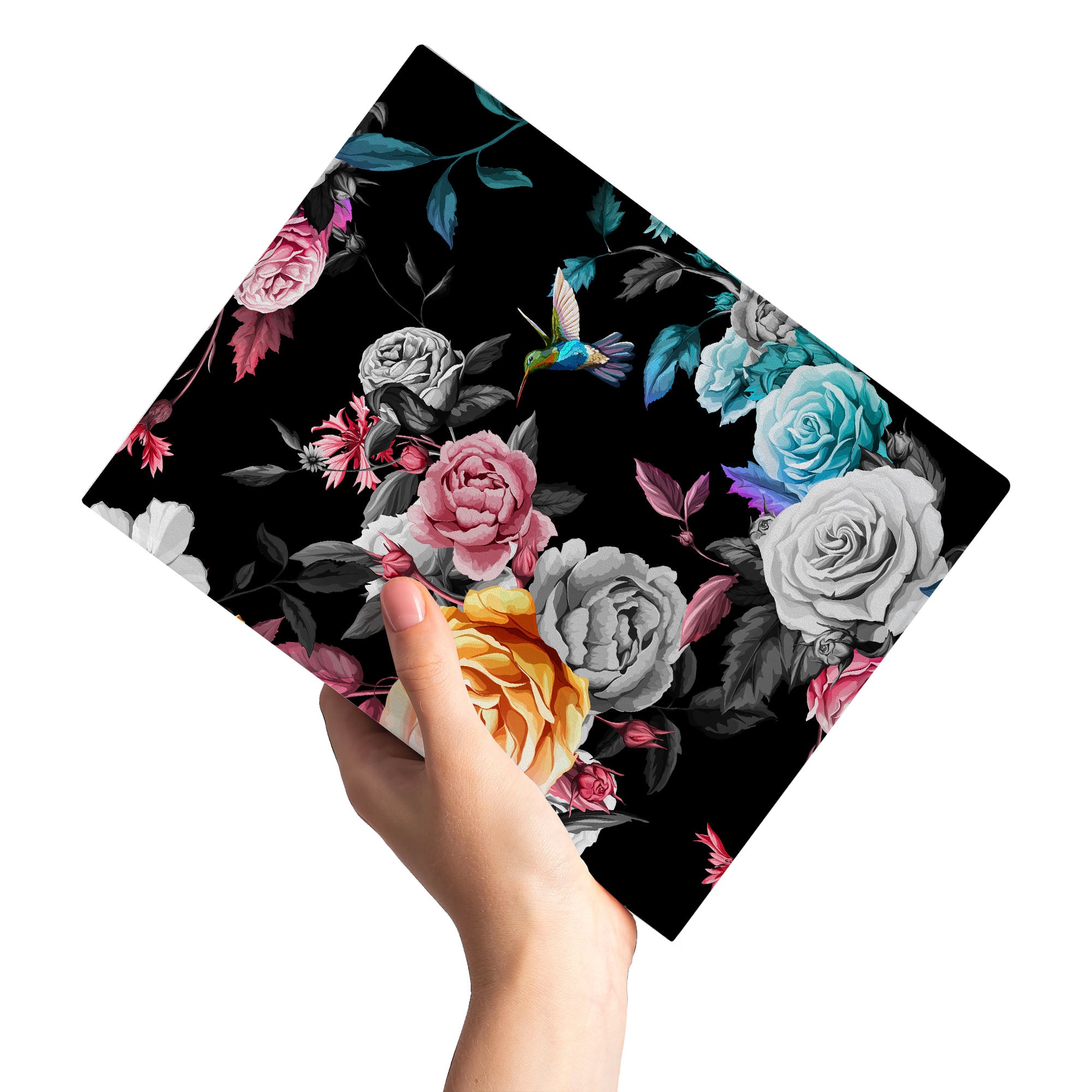 Premium reMarkable 2 Tablet Case with Magnetic Stylus Holder - Black Floral Design | Protective Cover for Digital Note Taking, Drawing & Business Meetings