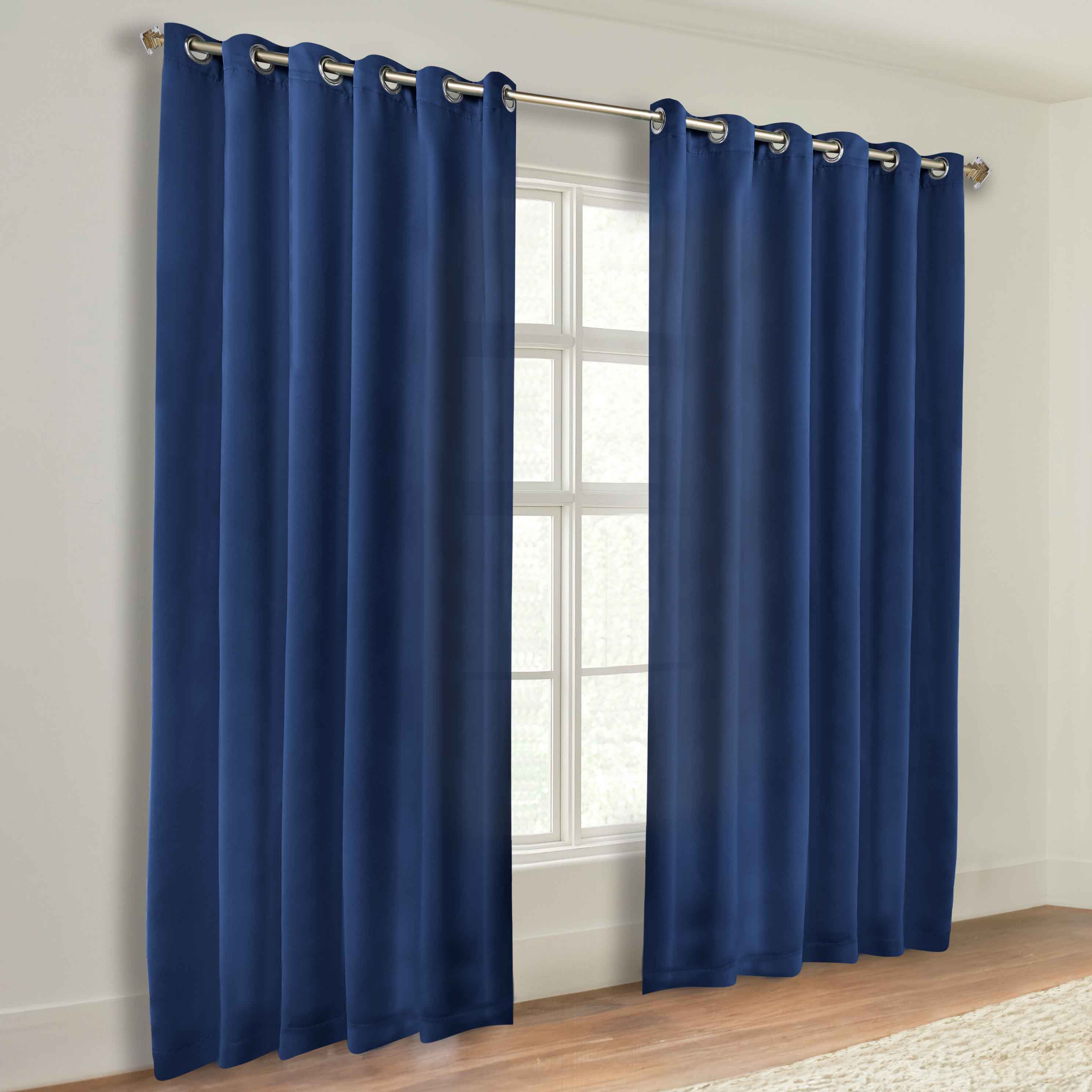 Classic Modern Solid Blackout Curtain Panels - Set of 2 for Bedroom & Living Room - Light Blocking Thermal Insulated Window Drapes for Home Decor