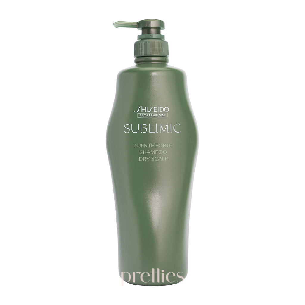 Shiseido SUBLIMIC Fuente Forte Shampoo for Dry Scalp - 1000ml Green Formula (804554) | Hydrating & Soothing Hair Care for Daily Use & Salon Treatments