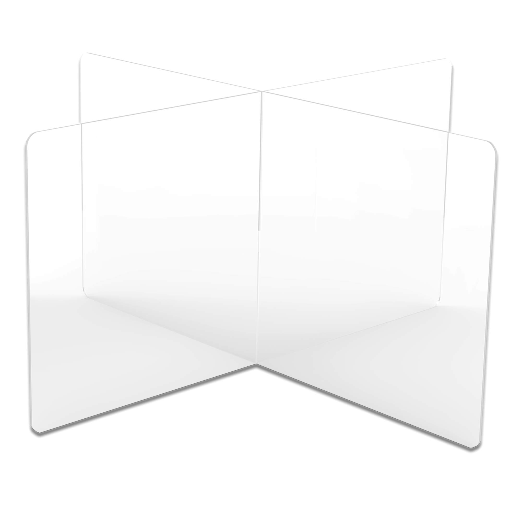 Clear Plexiglass Desk Shield - 32