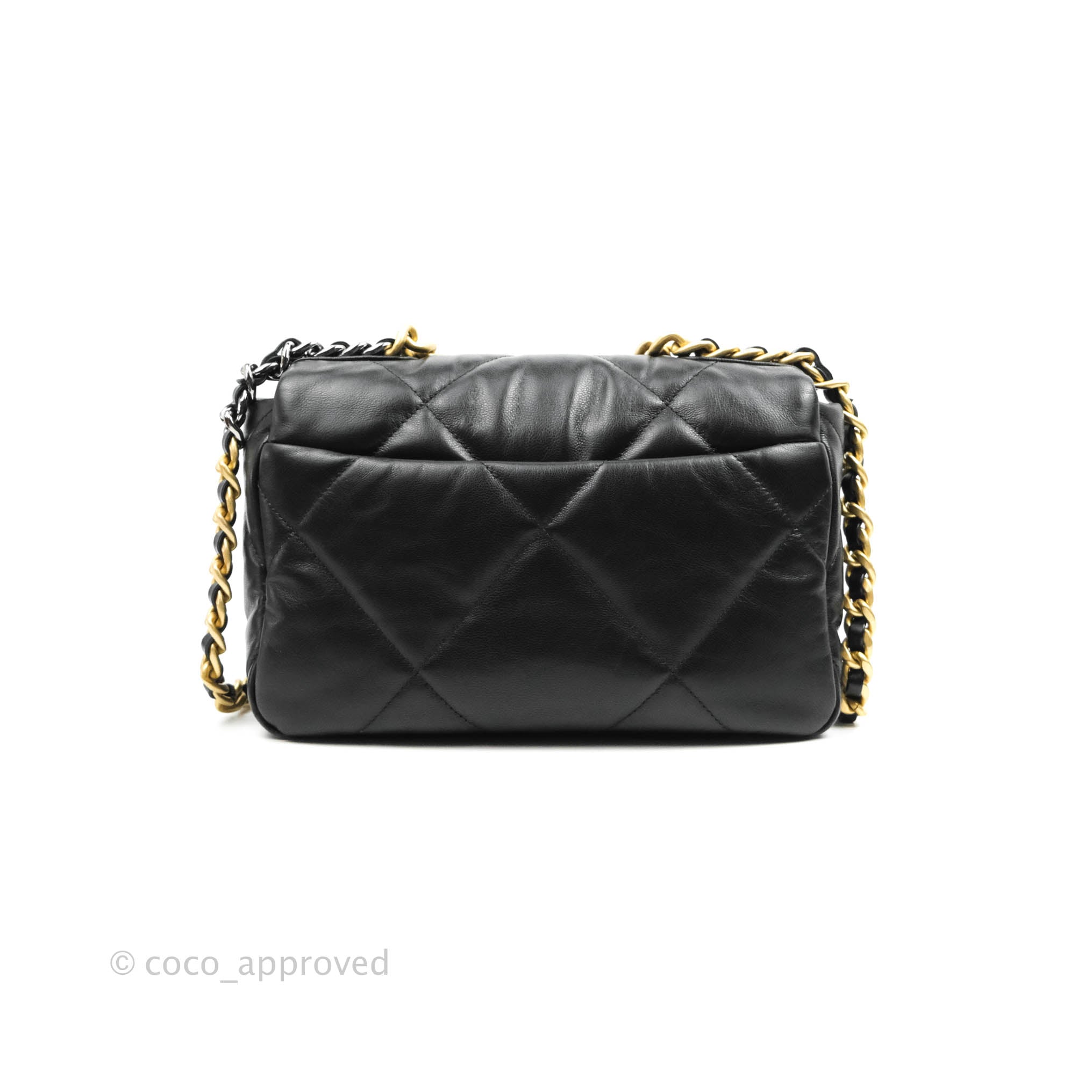 Chanel 19 Small Flap Bag Black Goatskin Mixed Hardware - Luxury Designer Handbag for Women | Perfect for Evening Events, Date Nights & Special Occasions