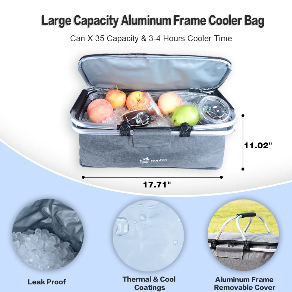 Heavy Duty Collapsible Folding Wagon Cart with Removable Canopy & 4
