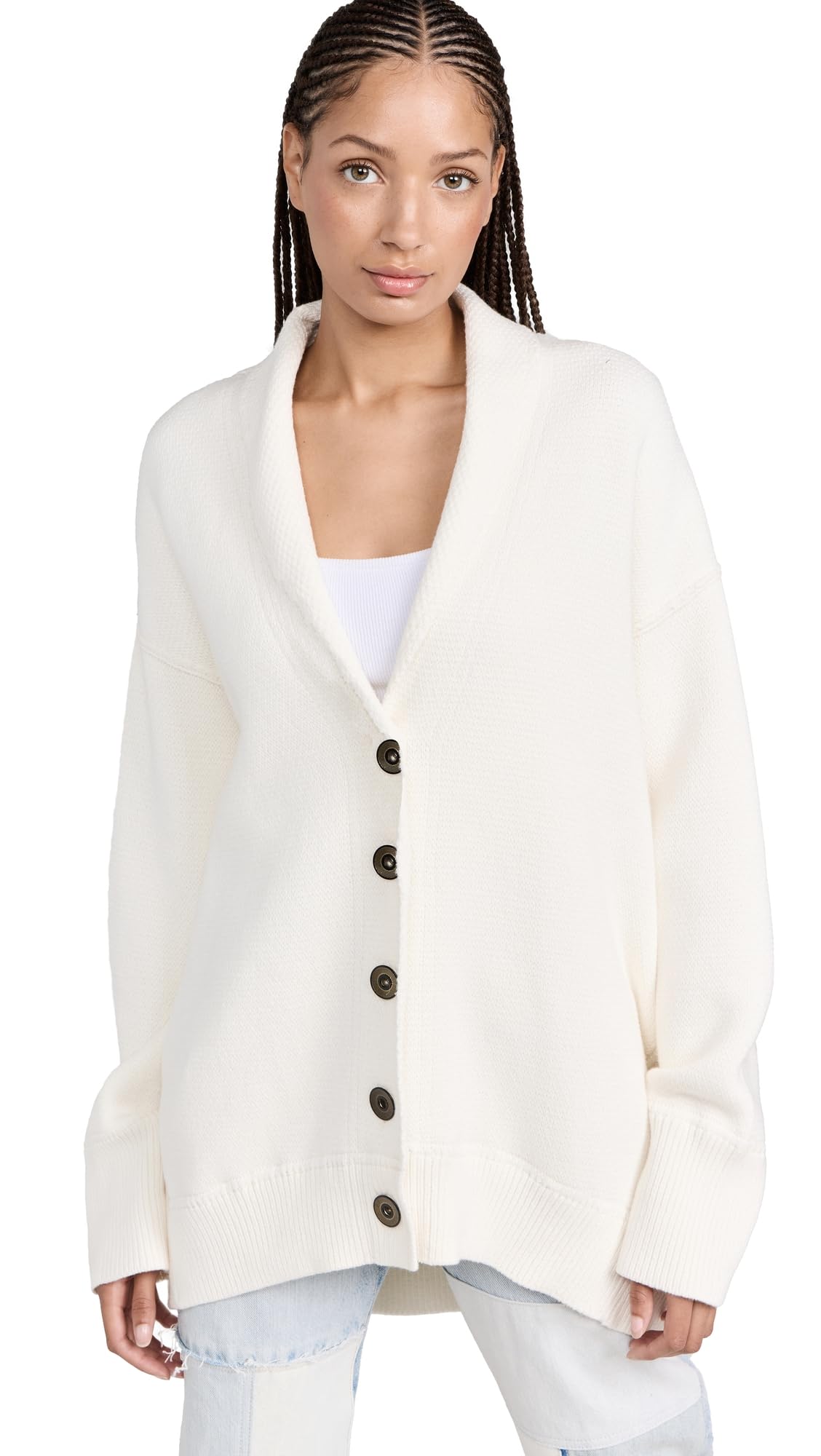 Free People Women's Chamomile Cardigan - Soft Long Sleeve Open Front Knit Sweater for Fall & Winter | Perfect for Layering, Office Wear, and Casual Outfits