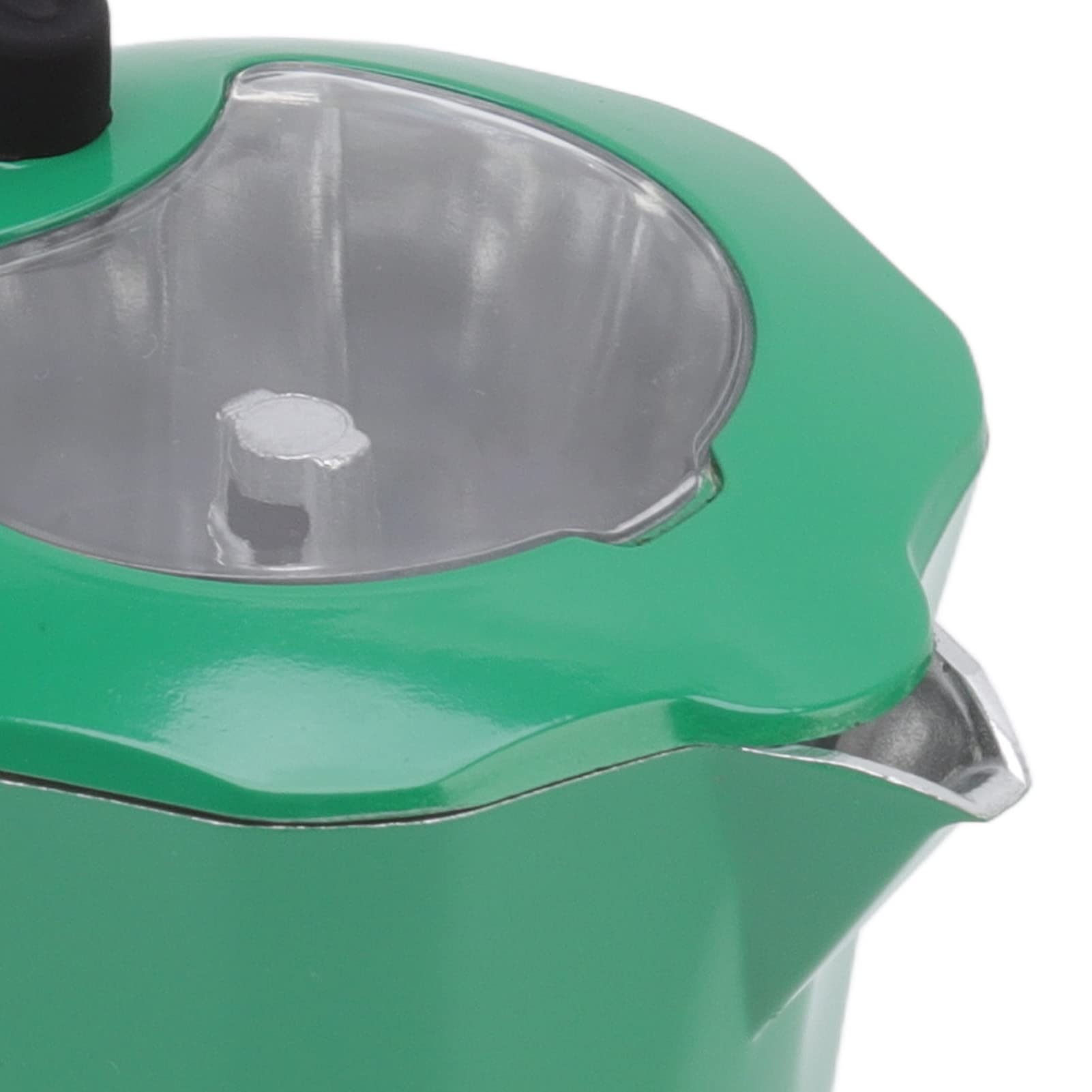 Classic Stovetop Espresso Maker - 300ML Travel Coffee Pot for Espresso & Brewing (Green/Red, No.6) - Perfect for Camping, Home & Office Use