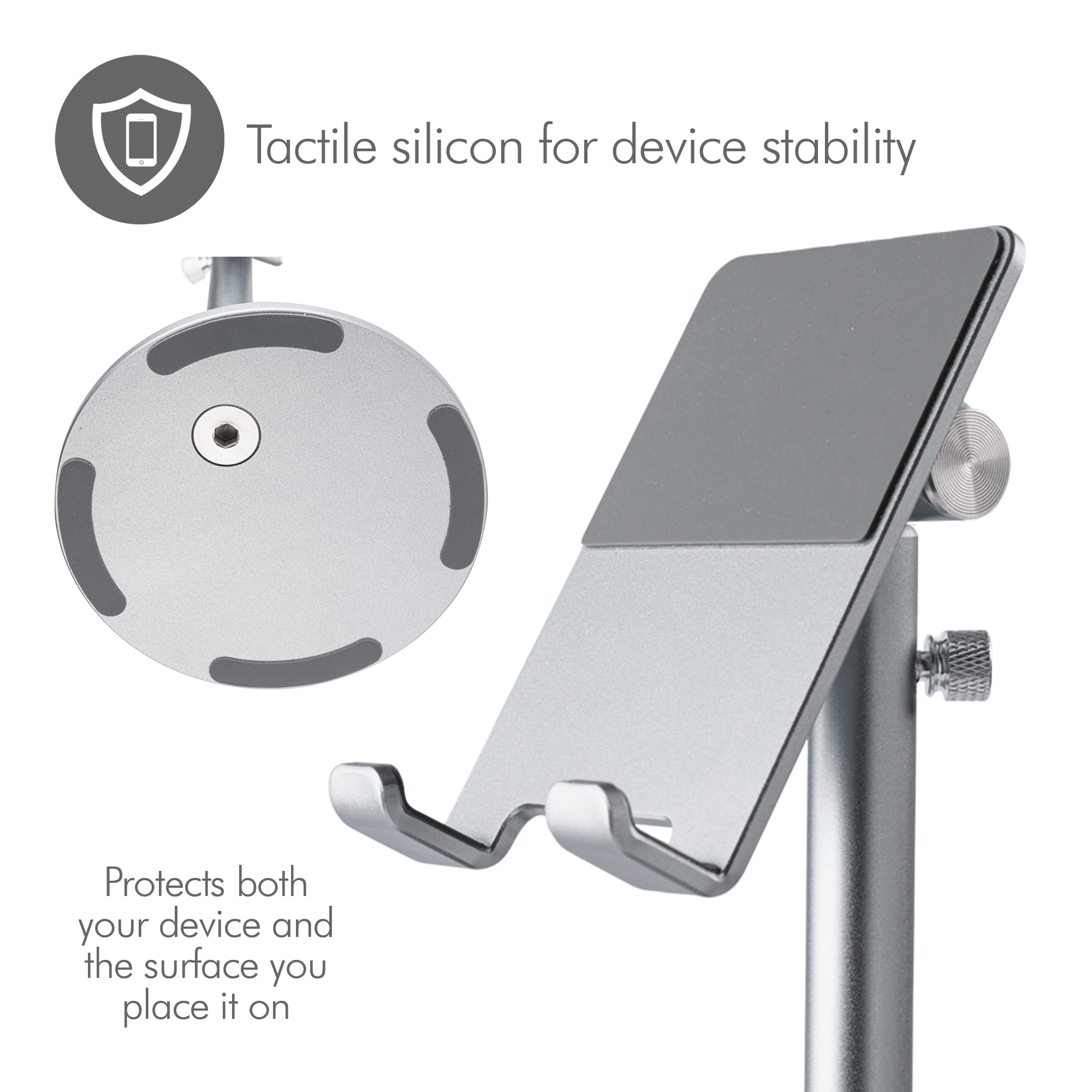 Adjustable Phone Stand for Smartphone & Tablet - Multi-Angle Rotatable Holder, Desk Mount for Office, Home, Reading & Watching Videos | Universal Phone & Tablet Stand for Men and Women