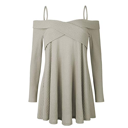 Stylish Strap-Wrapped Knitted Waffle Sweater for Women - Soft Grey Winter Pullover | Perfect for Casual Outfits, Office Wear & Cozy Evenings