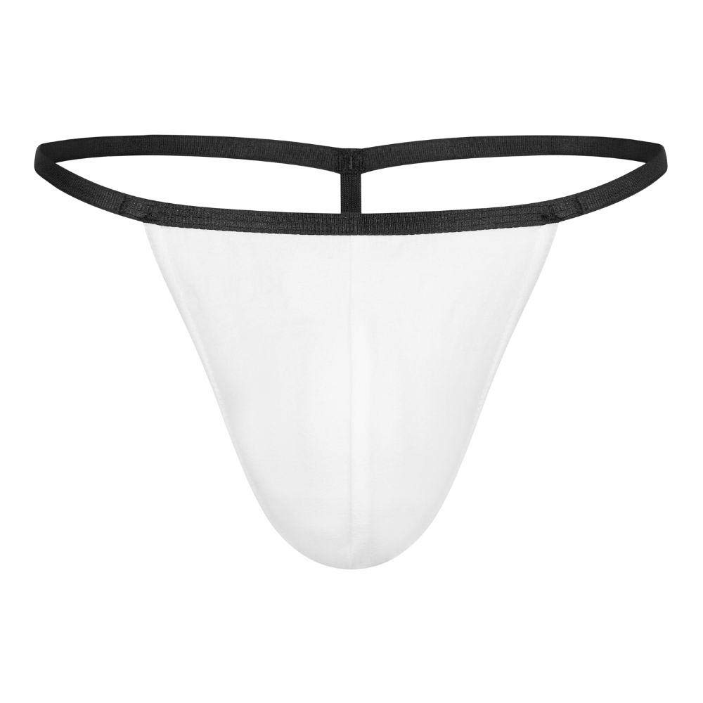 Kiniki Men's Oxford G-String Underwear - Ultra Soft Microfiber Thong for Comfort & Support - Perfect for Gym, Swimwear & Everyday Wear