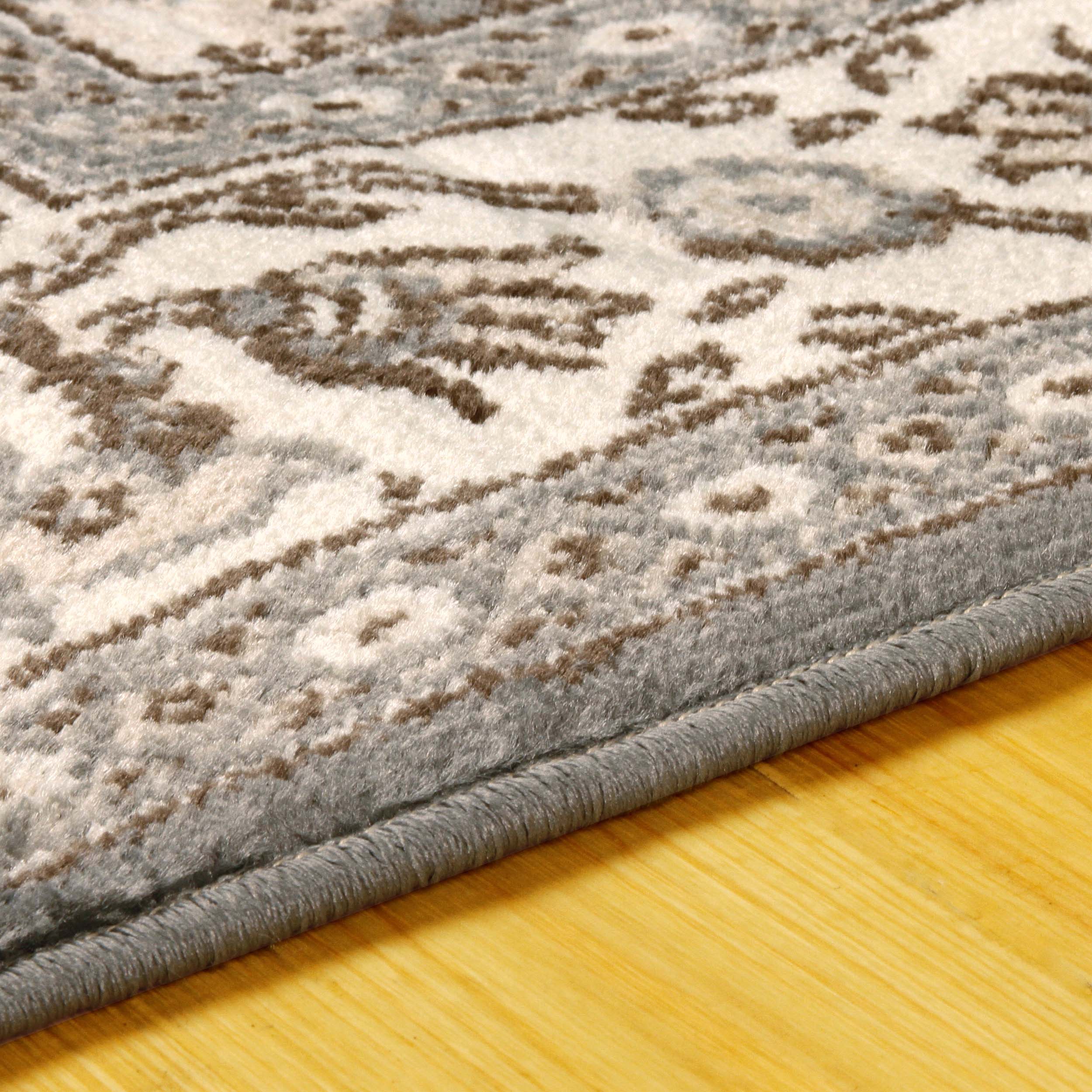 Kingfield Traditional Floral Indoor Area Rug - Non-Slip Soft Living Room Bedroom Runner Carpet - Perfect for Home Decor, Hallway, and Entryway