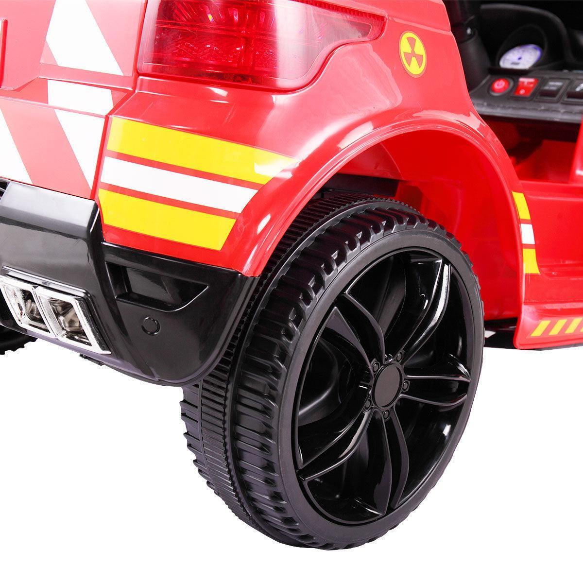 12V Kids Ride On Police Car with Parental Remote Control - Battery Powered Toy Truck with Siren, Lights & Music - Spring Suspension for Smooth Ride - Perfect for Outdoor Play, Birthday Gifts & Pretend Play Adventures