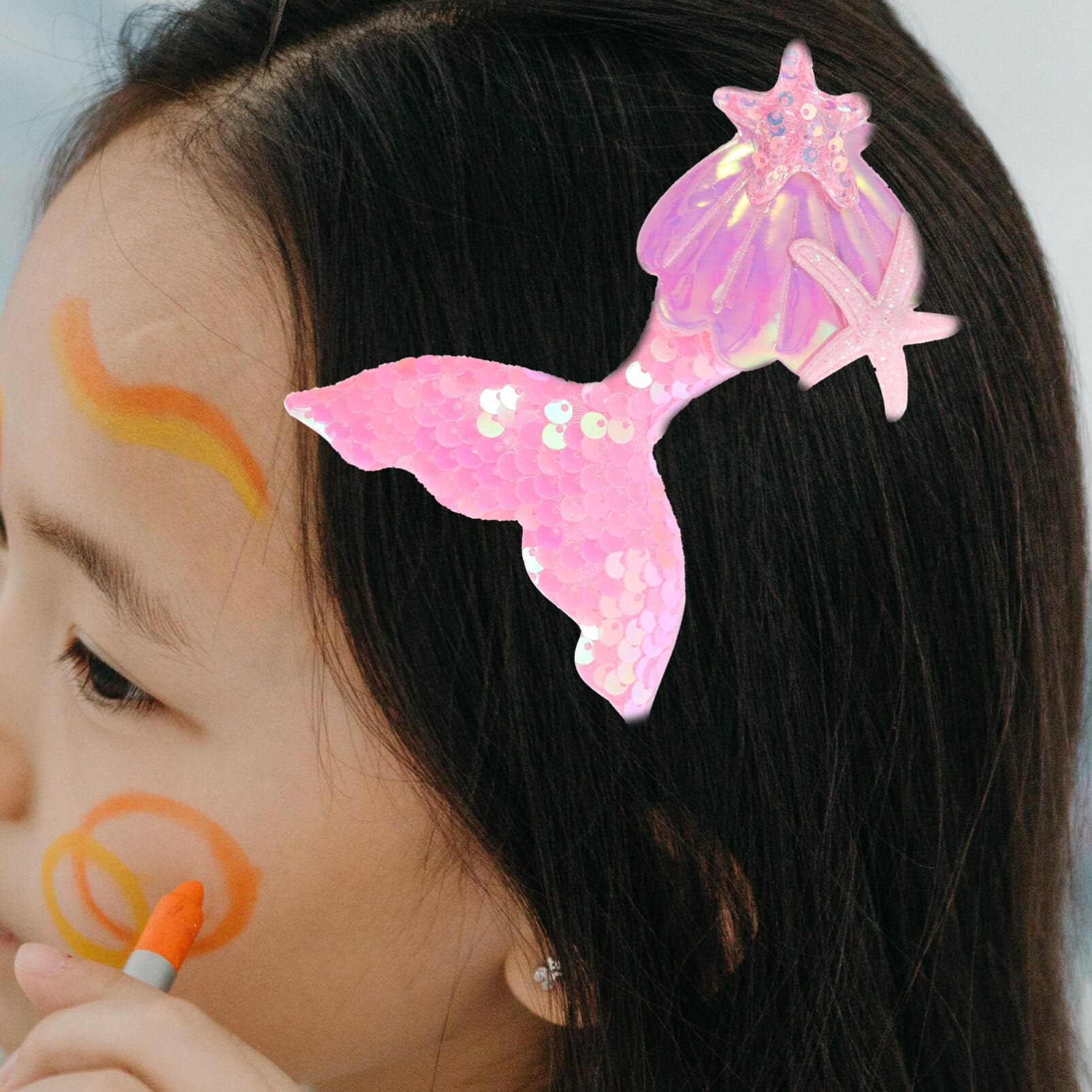 Beaupretty Flower Girl Hair Clips - Elegant Wedding Hair Accessories for Girls, Mermaid-Themed Hair Clips for Bridesmaids & Flower Girls - Perfect for Weddings, Parties & Special Occasions