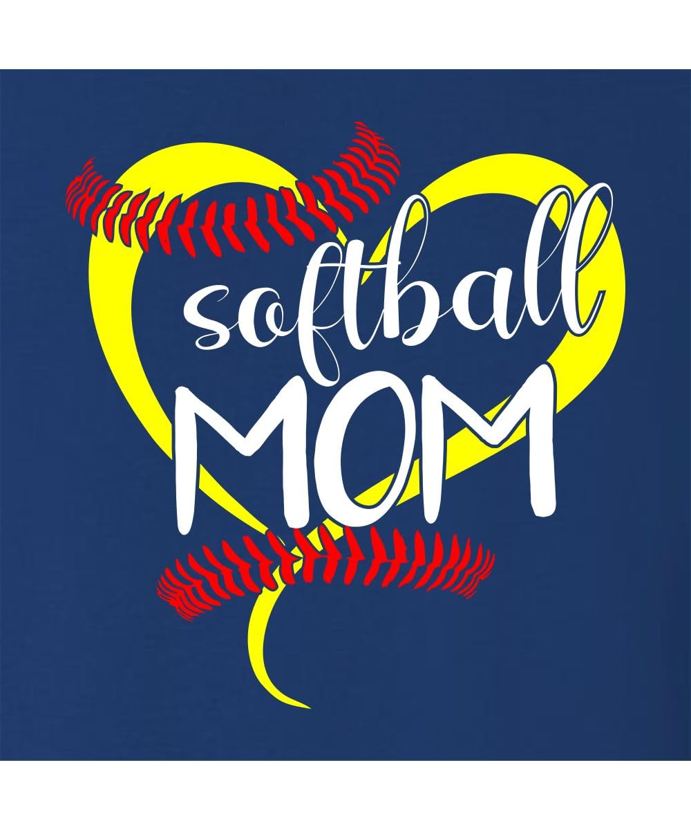 Go All Out Adult Softball Mom T-Shirt - Funny Mother's Day Gift for Baseball Moms - Perfect for Games, Practice & Team Spirit