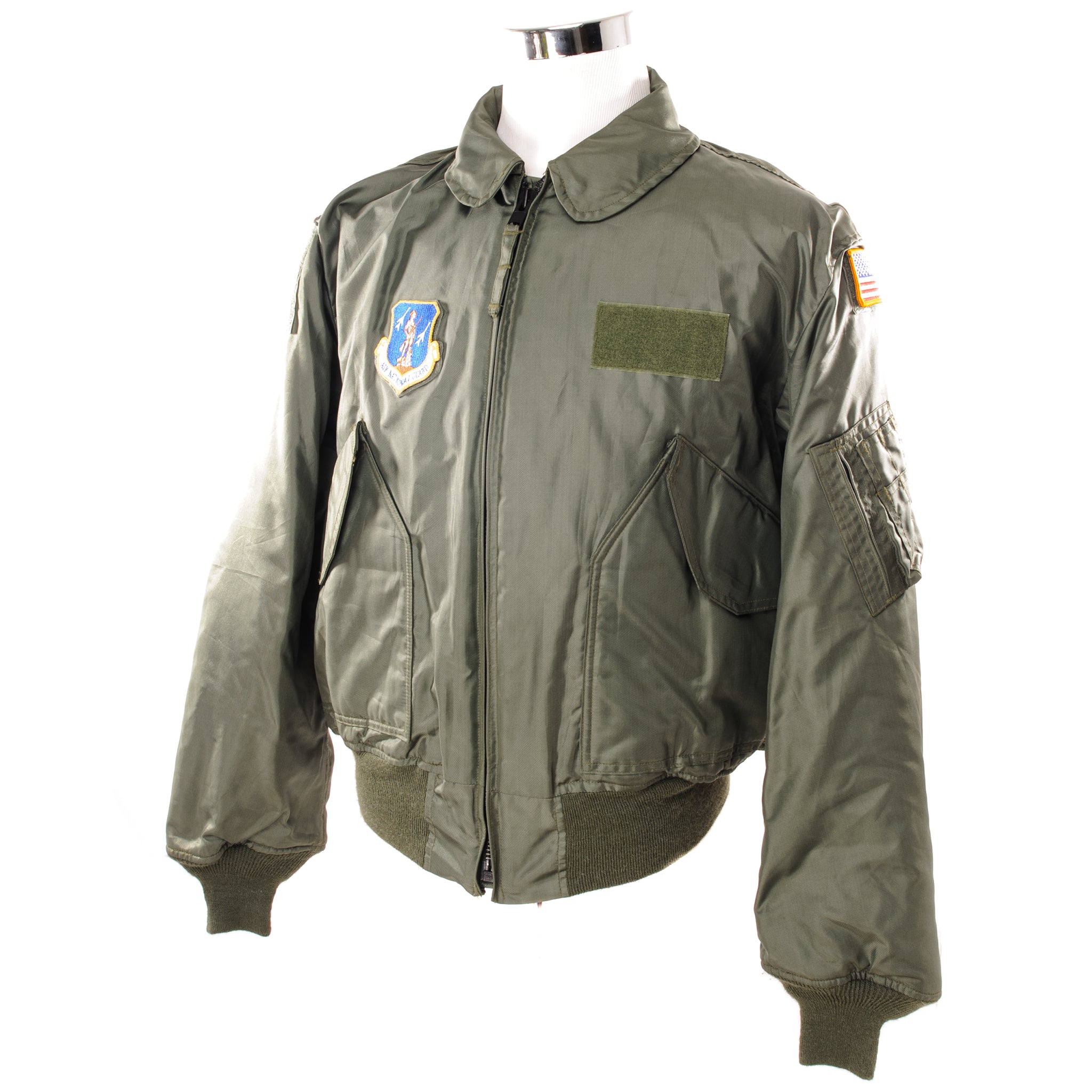 Vintage US Air Force CWU-45/P Winter Flight Jacket - Size XL with Patches (2010) | Military Aviator Bomber Coat for Cold Weather & Outdoor Activities