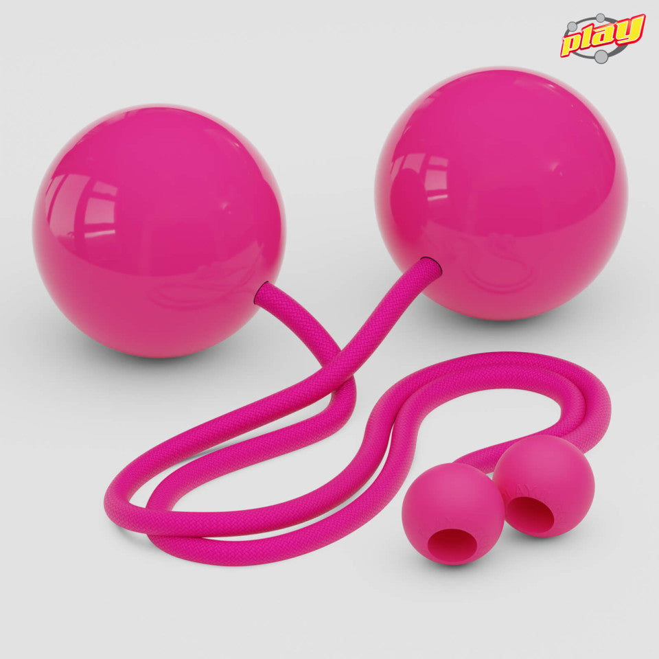 100mm Contact Poi Giga - Professional LED Glow Juggling Toys for Fire Dancing & Flow Arts Performance (Perfect for Festivals, Parties & Night Shows)