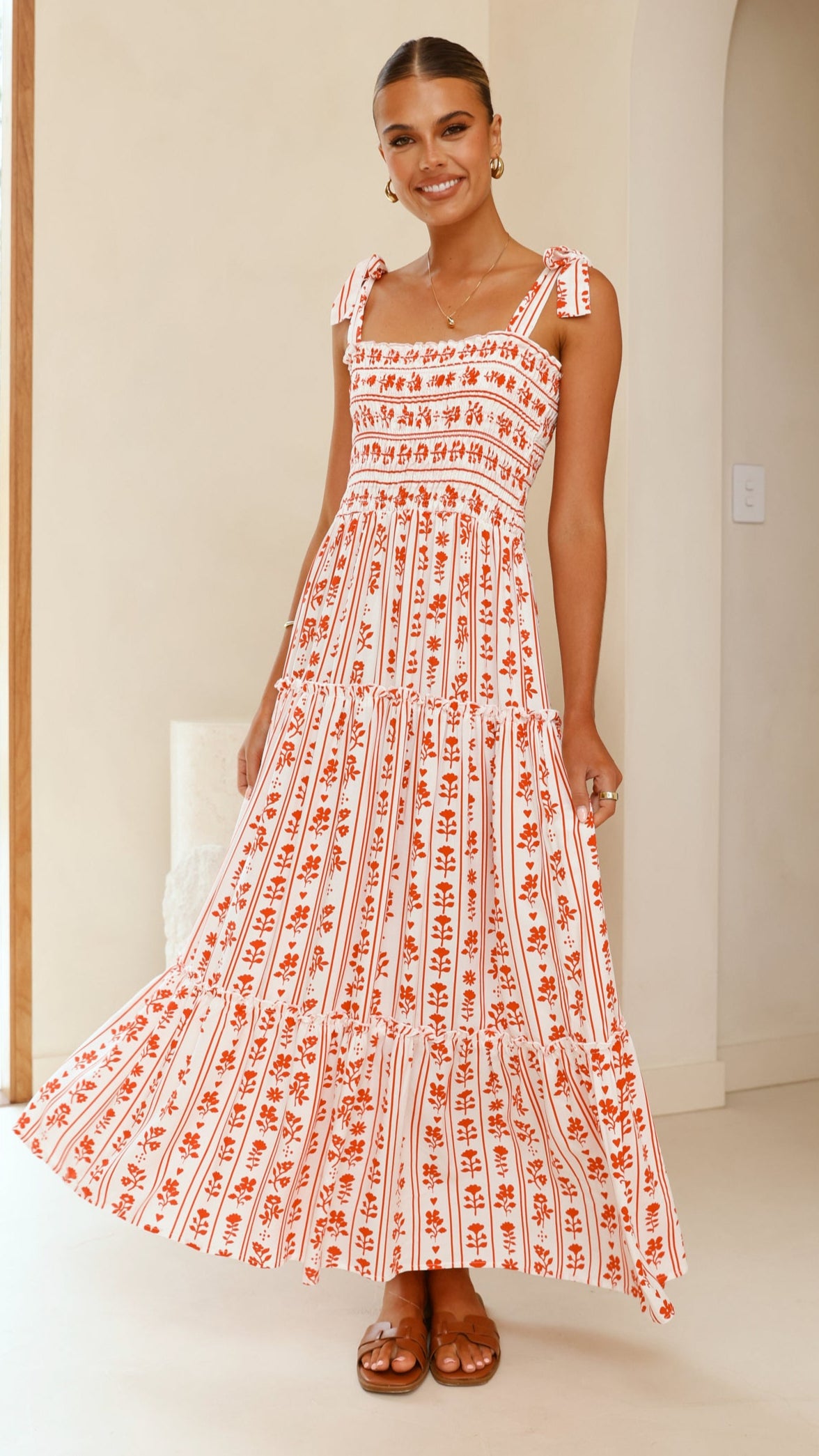 Cherish Maxi Dress - Floral Love Women's Summer Long Dress for Beach, Vacation & Casual Wear