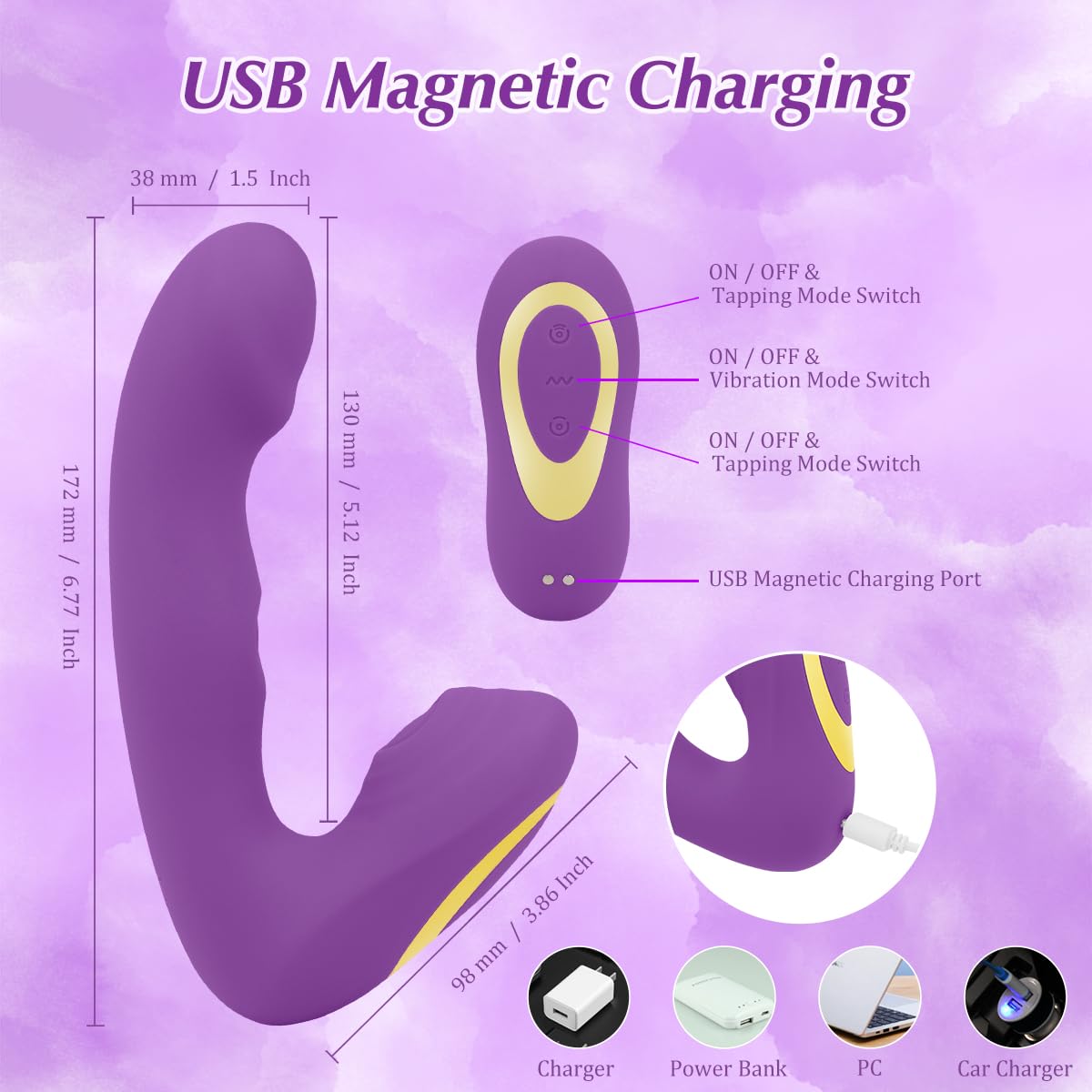 Wireless Vibrating Panties for Women - Remote Control Lingerie for Date Night & Couples Play - Wearable Vibrator Panties with Portable App Control - Perfect for Romantic Evenings & Sensual Fun (Model L14229)