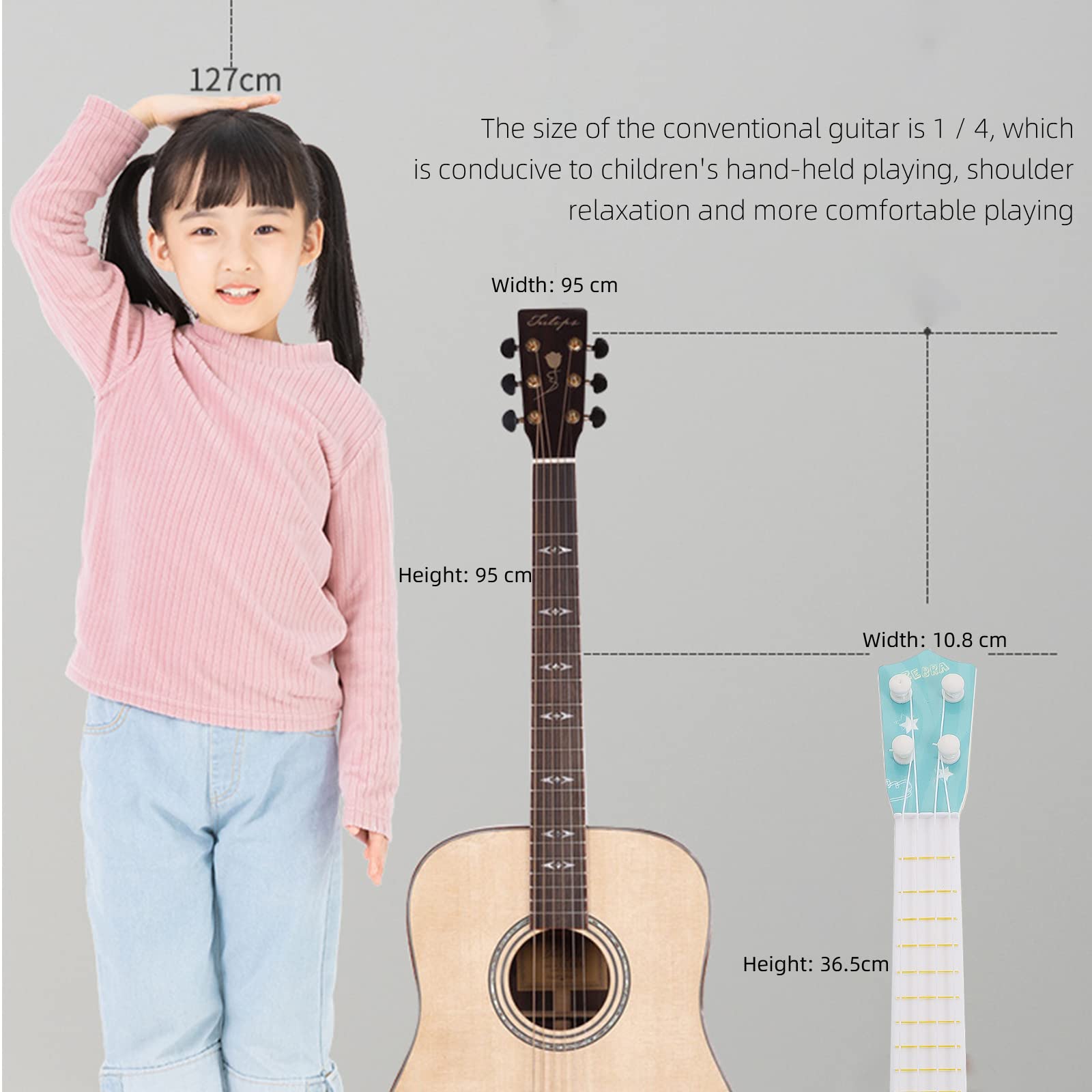 EXCLUZO Kids Ukulele Toy - Beginner Musical Instrument for Children | 21 Inch Small Guitar with Tuning Pegs & Carry Bag | Perfect for Birthday Gifts, Music Lessons & Family Bonding
