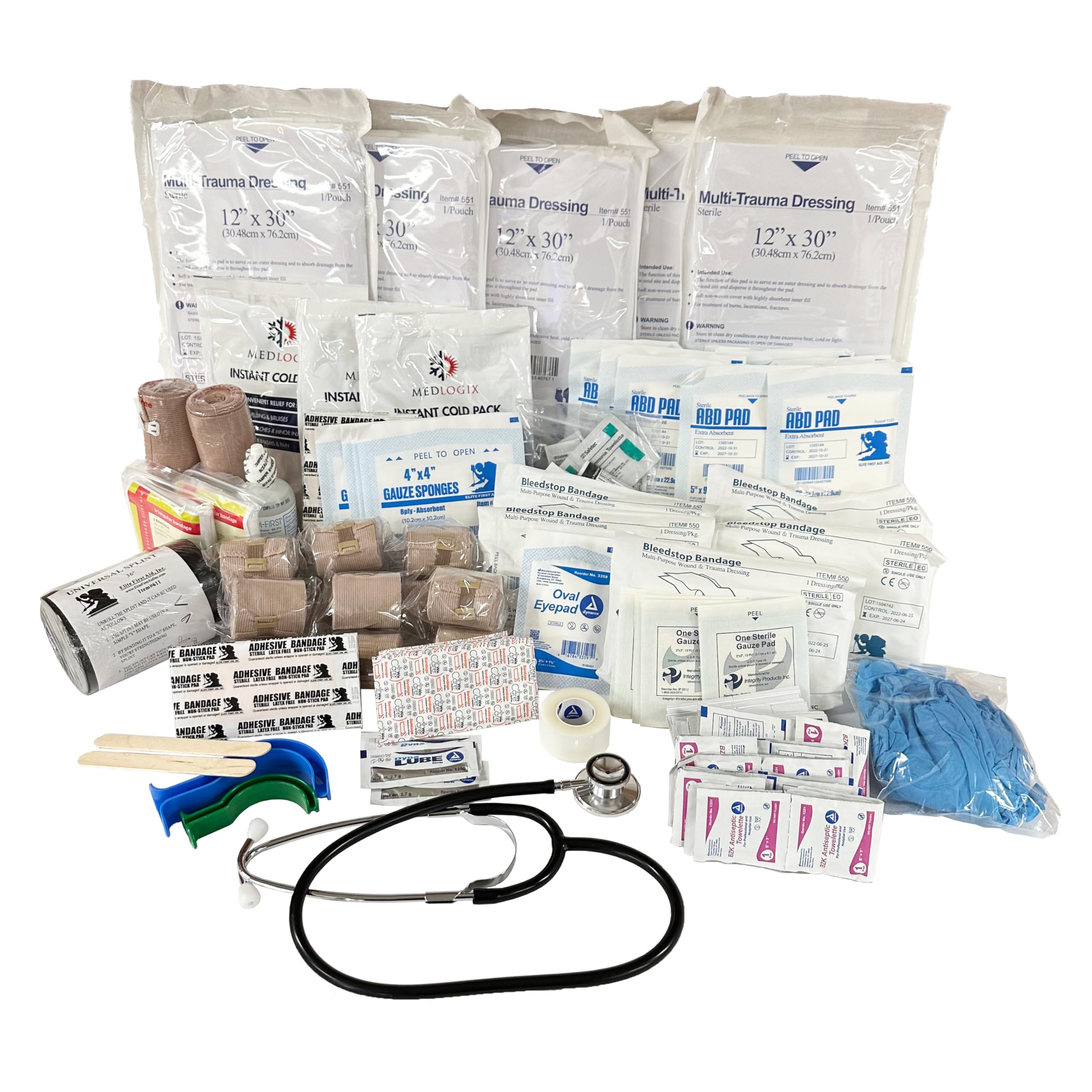 M17 Medic Bag - 300+ Piece Emergency First Aid Kit for Survival & Preppers | Perfect for Outdoor Adventures, Camping, and Disaster Preparedness