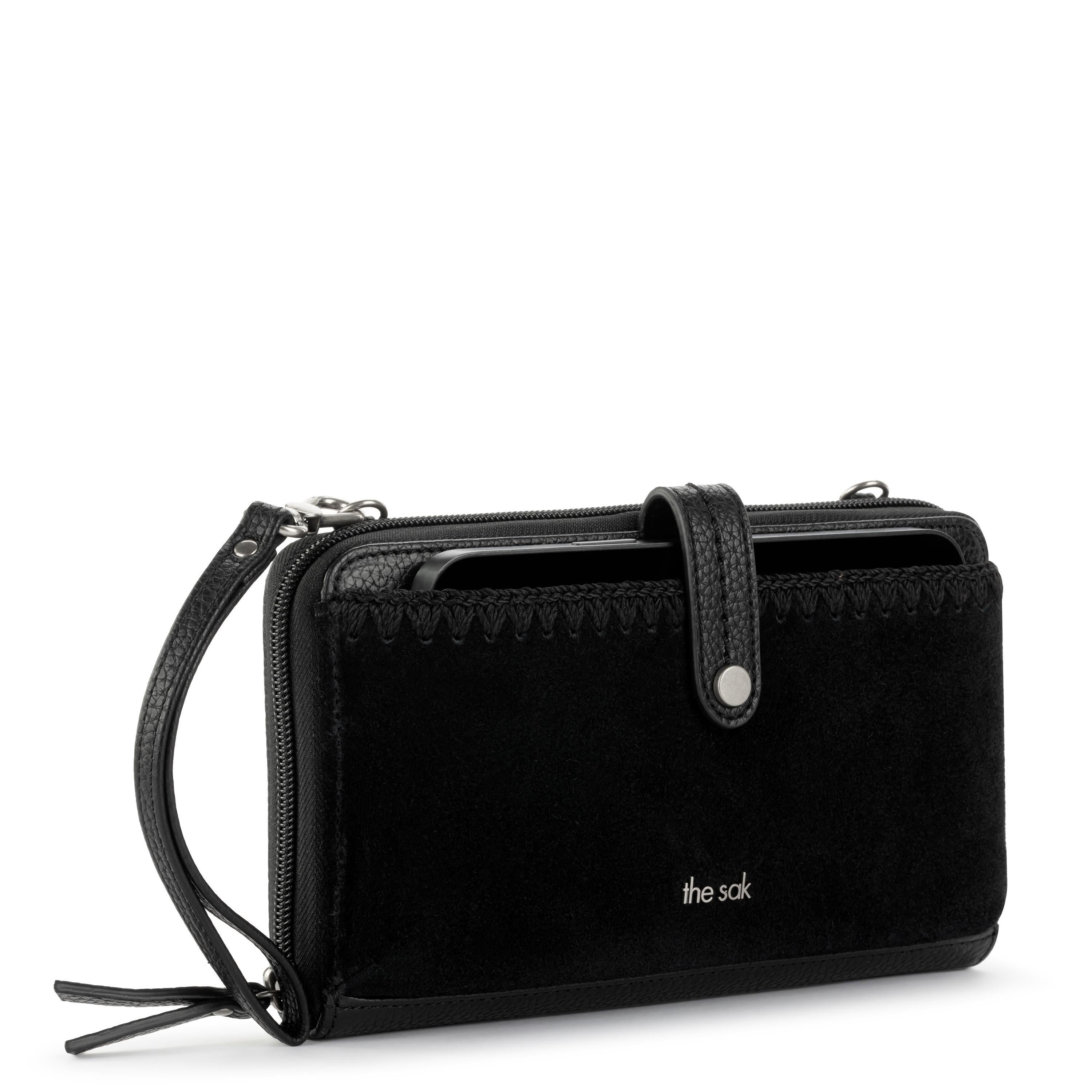 Premium Iris Smartphone Wallet - Genuine Leather with Black Suede Block - Slim RFID Blocking Card Holder for iPhone & Android - Perfect for Travel, Work & Everyday Use