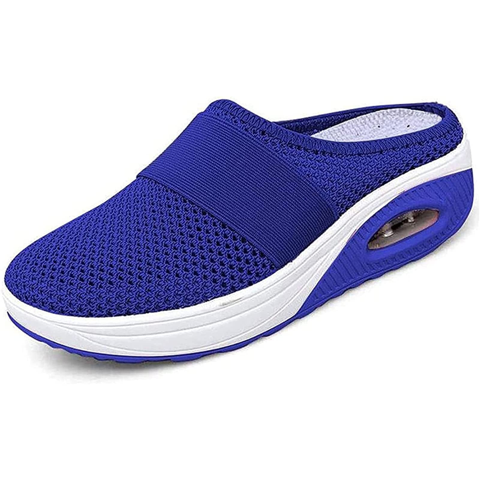 VJQB Women's Air Cushion Slip-On Walking Shoes - Orthopedic & Diabetic Comfort Sneakers for Women - Perfect for Walking, Travel & Everyday Wear