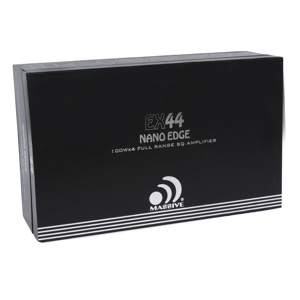 EX44 100W RMS x 4 Channel Car Amplifier - 4 Ohm Stable High Power Audio Amp for Car Stereo System | Perfect for Car Audio Upgrades, Bass Boost & Clear Sound Enhancement