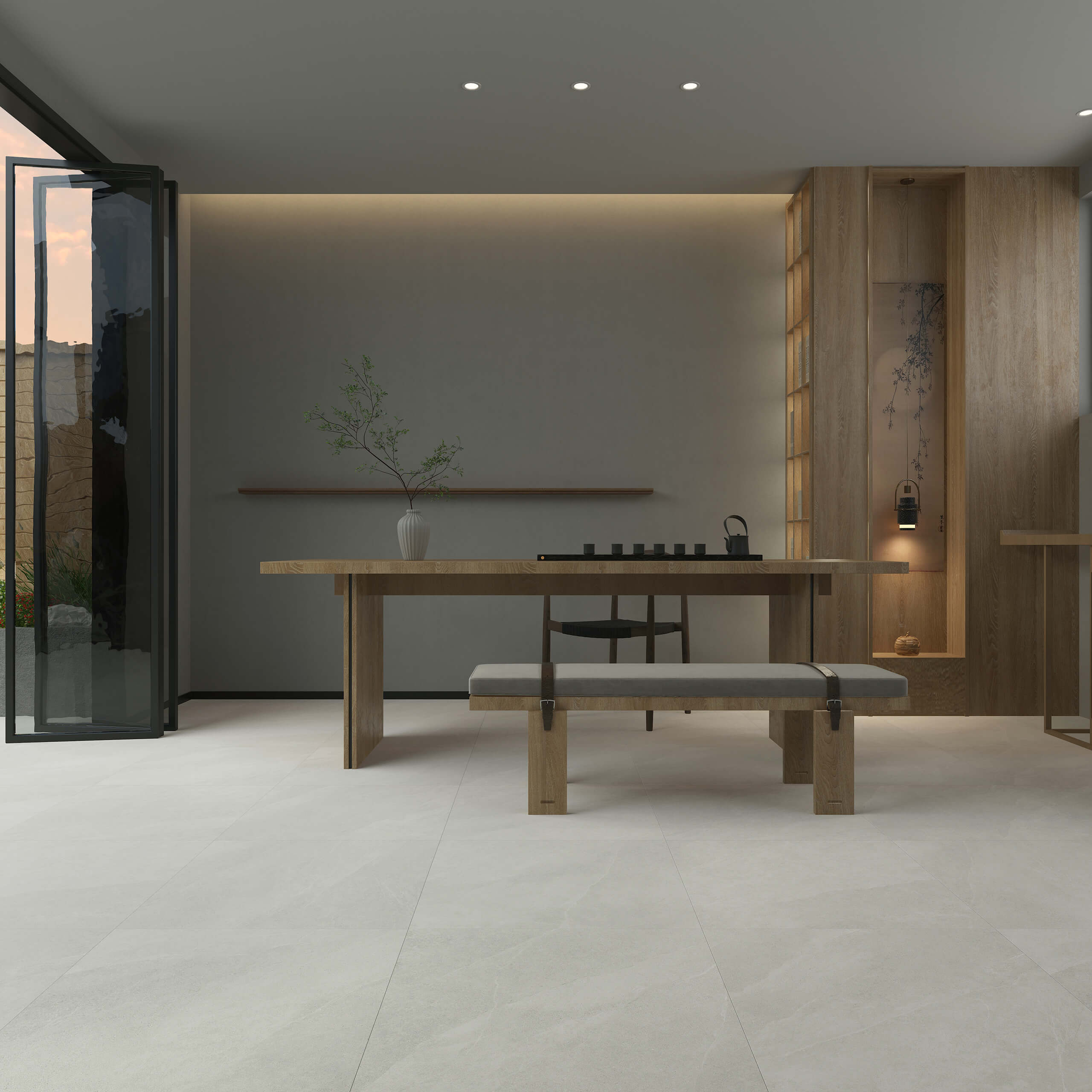 Mayastone 600x600mm Non-Slip Grip Silk Floor Tiles - Perfect for Bathroom, Kitchen & High-Traffic Areas