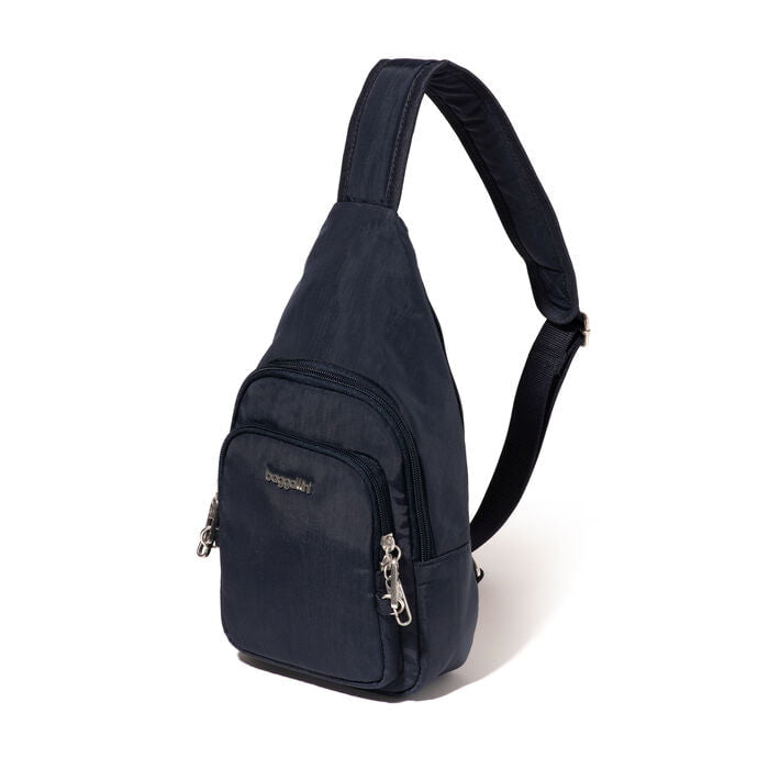 Baggallini Securtex Anti-Theft Crossbody Sling Bag for Women - RFID Blocking, Lightweight & Secure Travel Purse - Perfect for Day Trips, Commuting, and Shopping