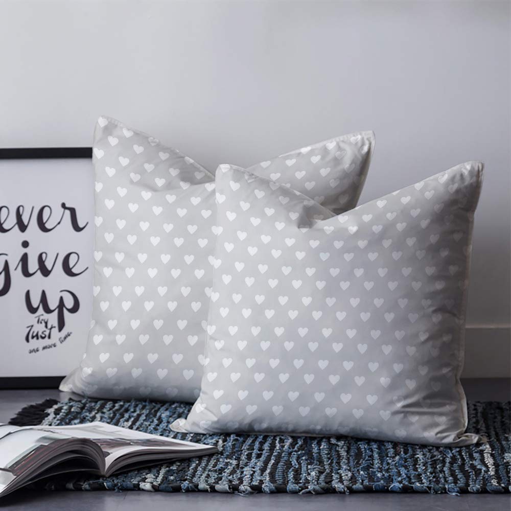 Decorative Grey Polka Dot Throw Pillow Cover - Super Soft Brushed Fabric Cushion Case for Sofa, Couch & Bed - Perfect for Living Room, Bedroom & Home Decor