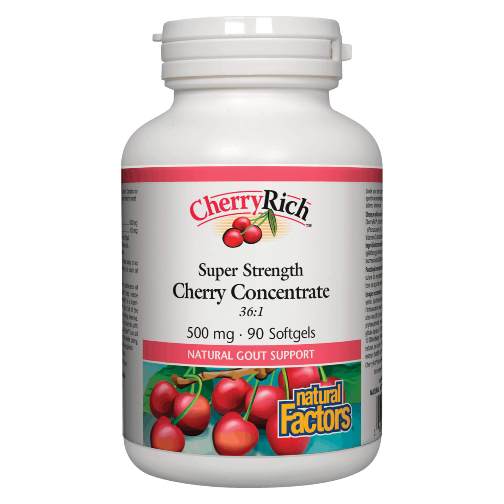 CherryRich Super Strength 36:1 Cherry Extract 500mg - Natural Antioxidant Supplement for Joint Support & Immune Health - Perfect for Smoothies, Post-Workout Recovery & Daily Wellness