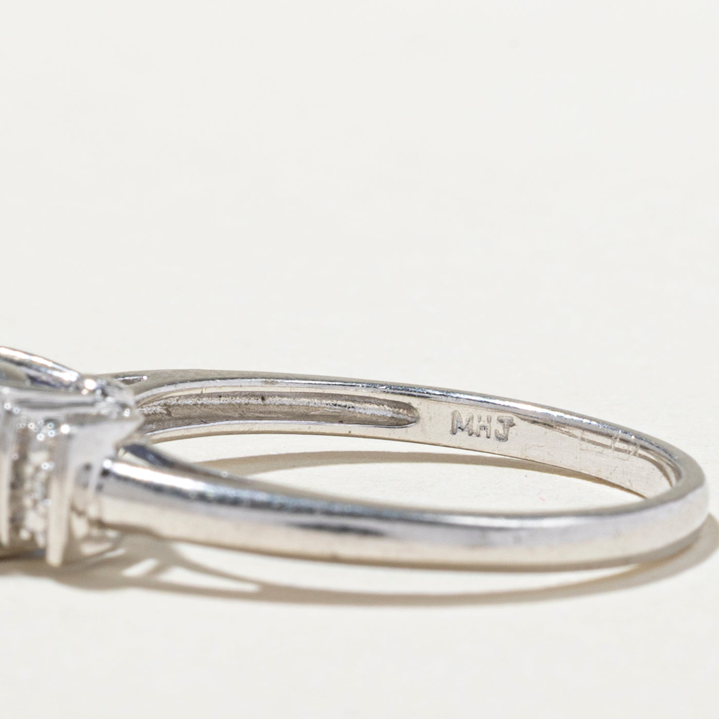 Sterling Silver Synthetic Sapphire & Natural Diamond Ring - 1.00ct Sapphire with 0.01ctw Diamonds - Size 7.5 - Elegant Wedding, Engagement & Anniversary Jewelry Gift for Women