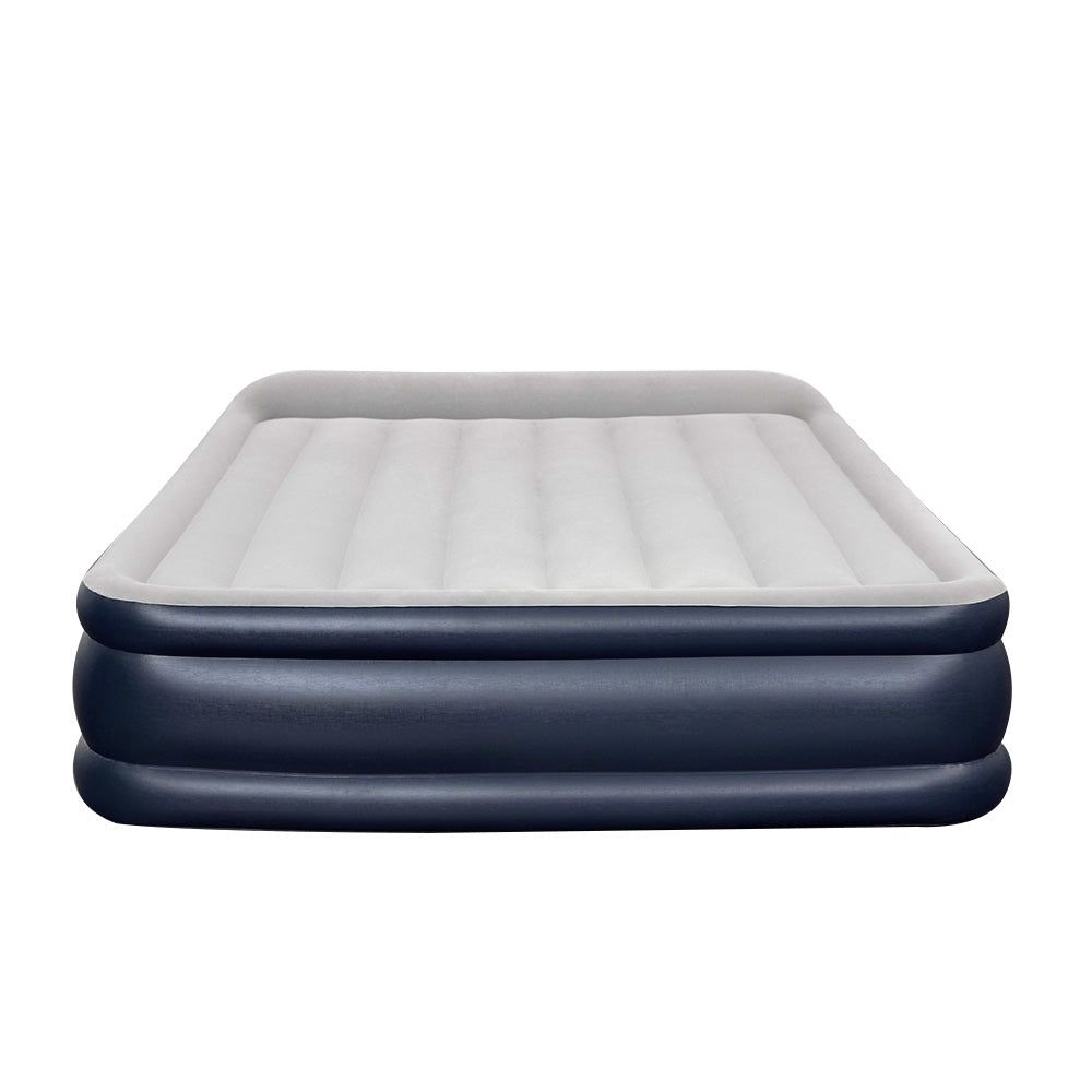Bestway Queen Air Mattress with Built-in Pump - Portable Inflatable Bed for Camping, Guests & Home Use
