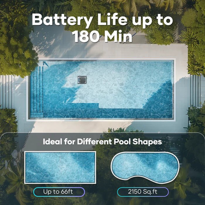 Aiper Scuba N1 Pro Cordless Robotic Pool Cleaner - Automatic Pool Vacuum for Inground & Above Ground Pools - Ideal for Cleaning Leaves, Dirt & Debris in Home Swimming Pools