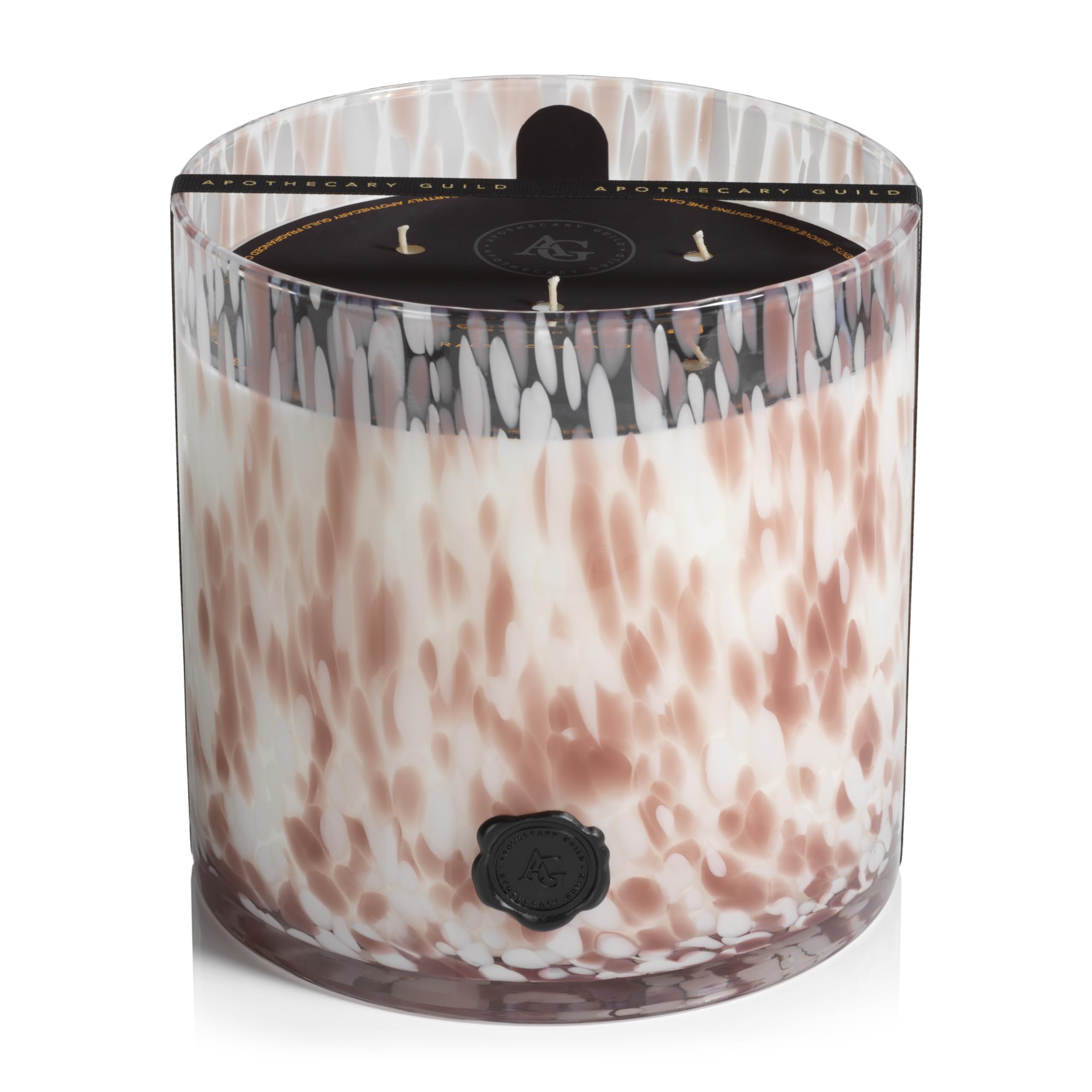 Zodax Apothecary Guild Scented Opal Glass Jar Candle - 128oz Large 5-Wick Scented Candle - Rio de Janeiro Fragrance - Perfect for Home Decor, Relaxation & Gift Giving
